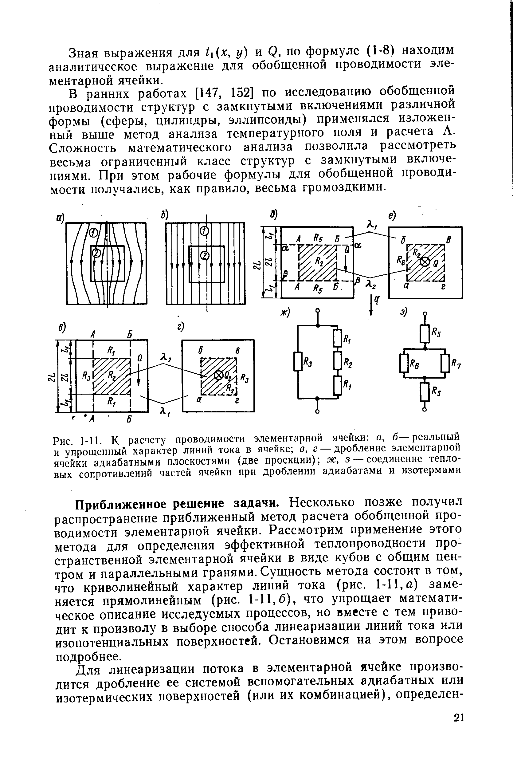 Зная выражения для Л (л , у) и Q, по формуле (1-8) находим аналитическое выражение для обобщенной проводимости элементарной ячейки.
