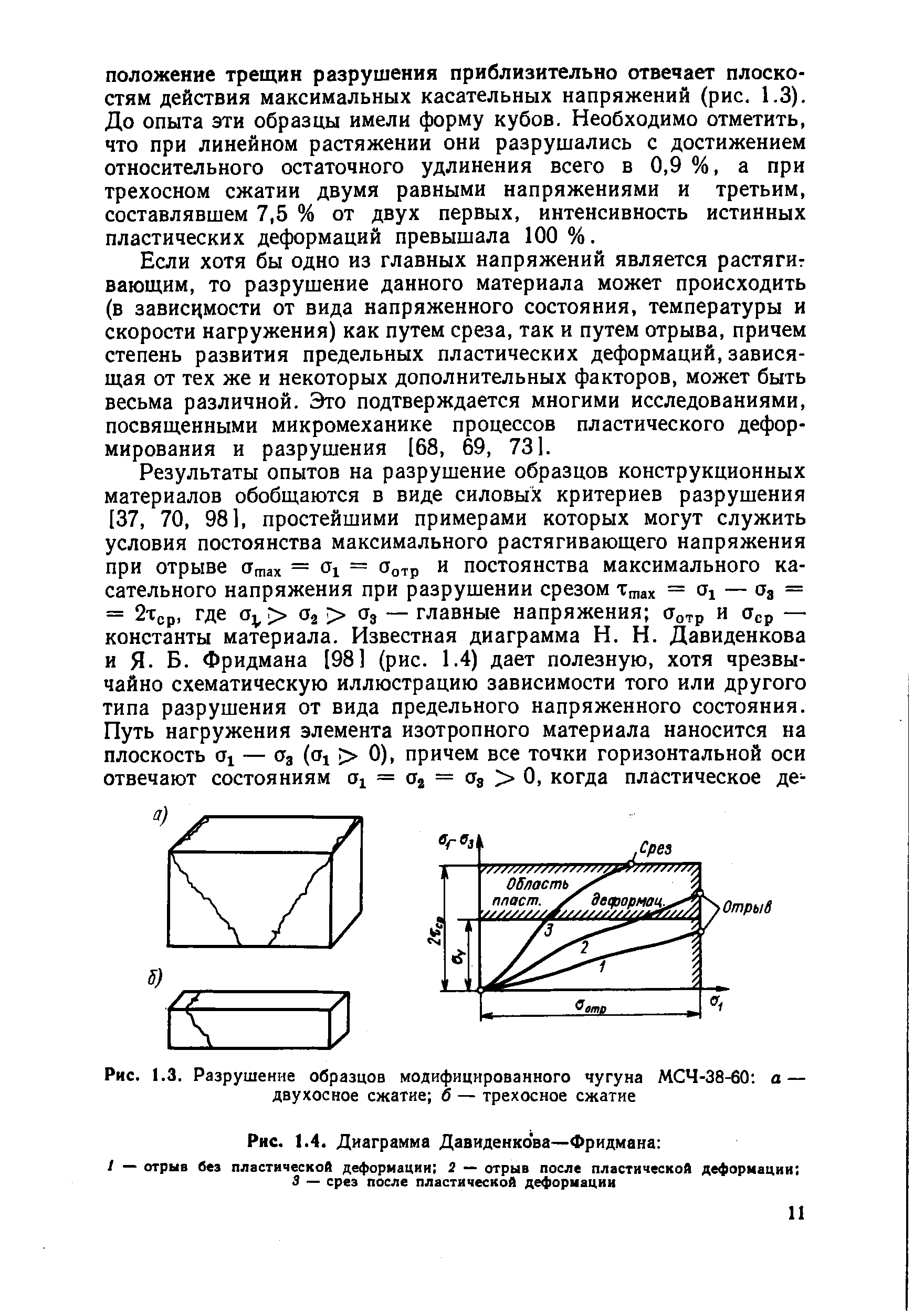 Рис. 1.4. Диаграмма Давиденкова—Фридмана 
