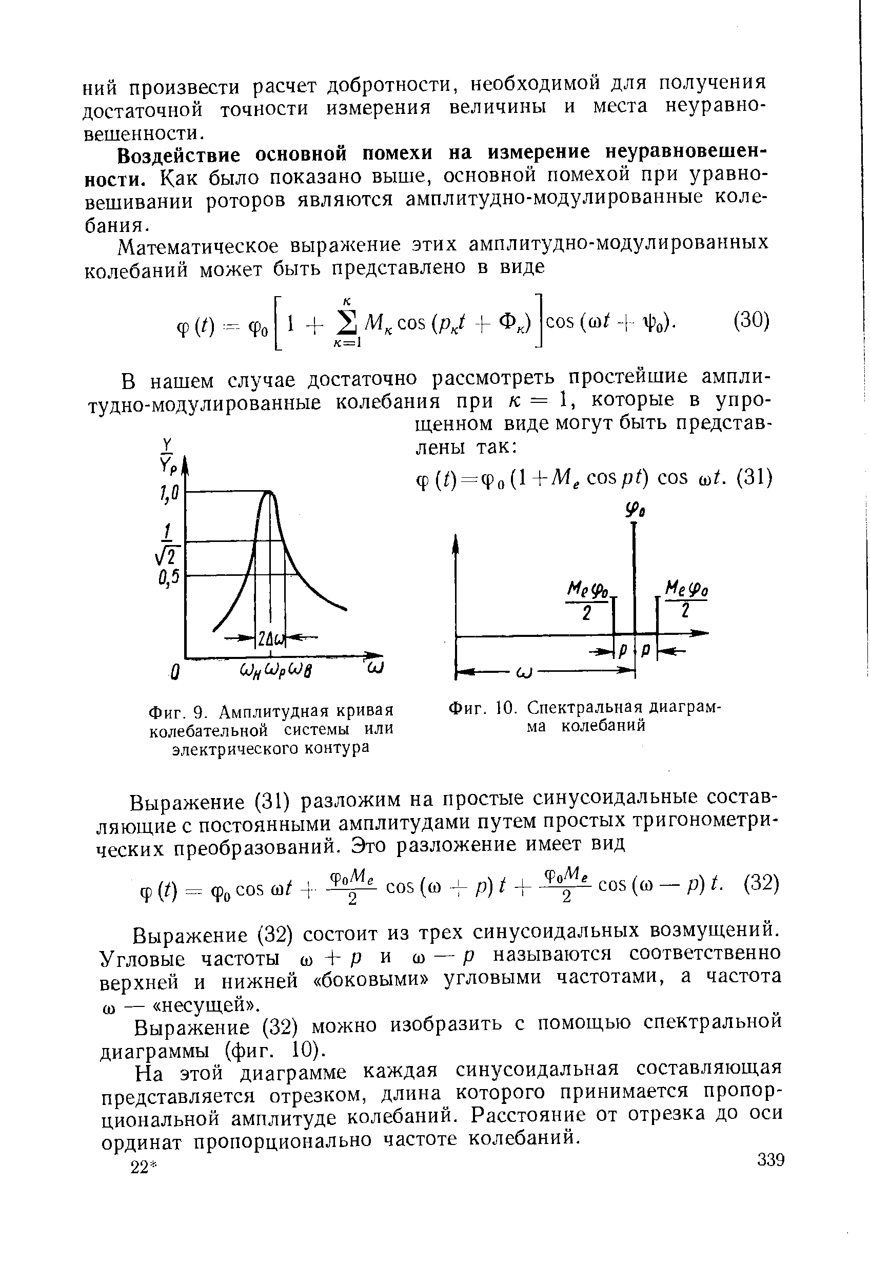 Фиг. 9. Амплитудная кривая <a href="/info/19482">колебательной системы</a> или электрического контура
