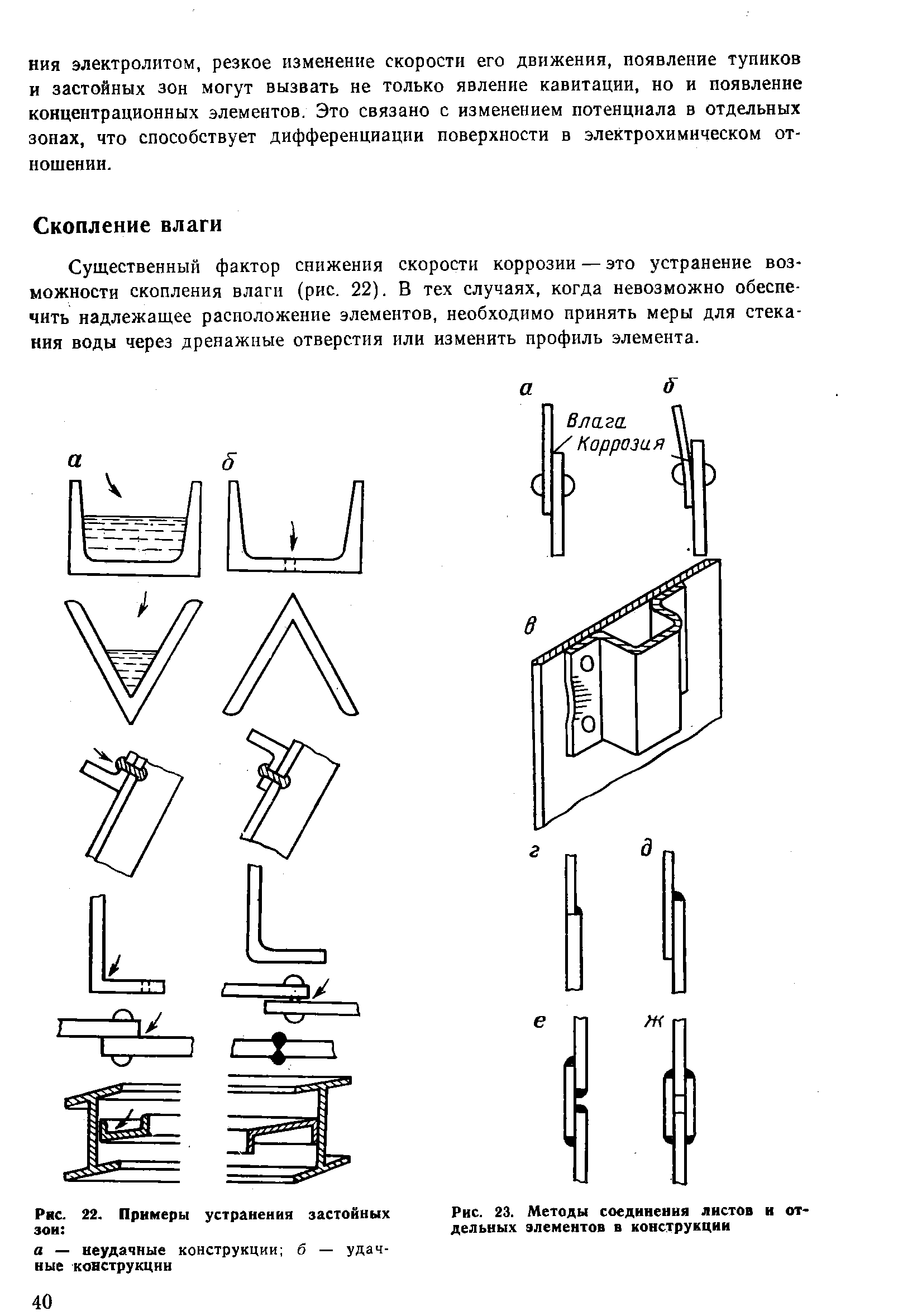 Рис. 23. Методы соединения листов и отдельных элементов в конструкции
