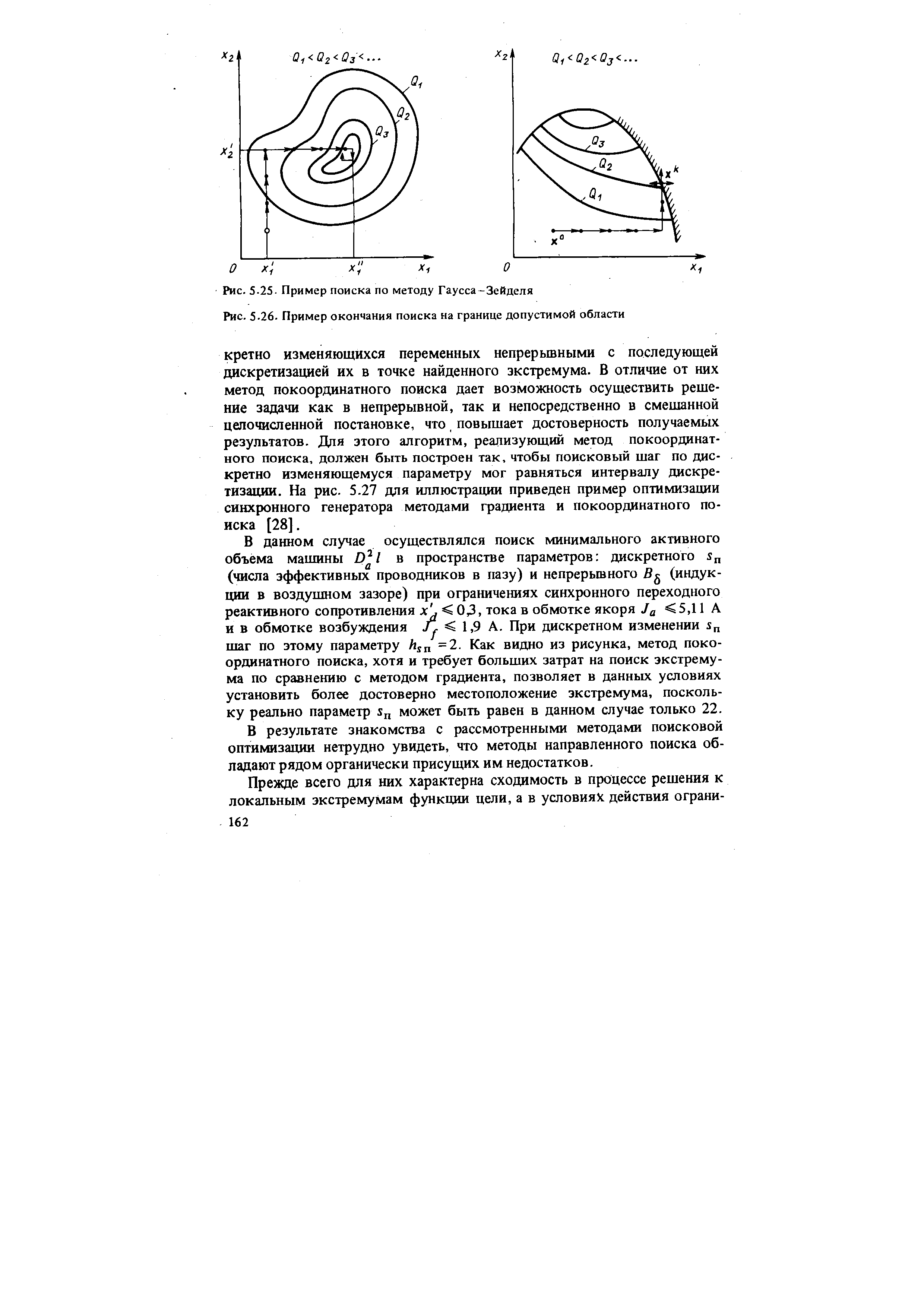 Рис. 5.25. Пример поиска по методу Гаусса-Зейделя
