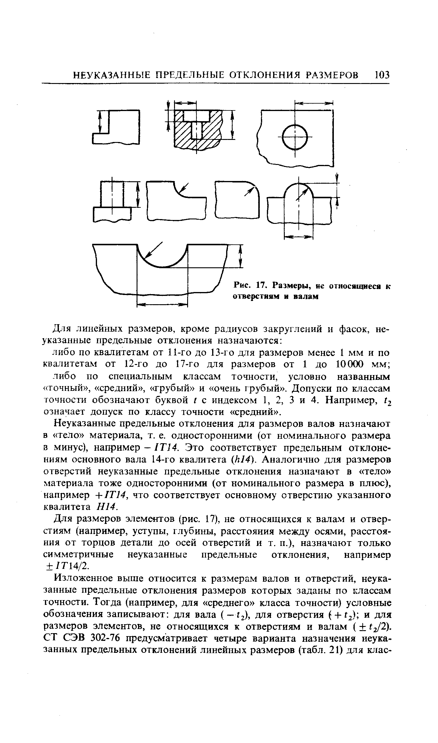 Отклонение диаметра. Неуказанные предельные отклонения размеров: отверстий. Размеры не относящиеся к отверстиям и валам. Размеры не относящиеся к отверстиям и валам ГОСТ. Симметричные предельные отклонения на Размеры.