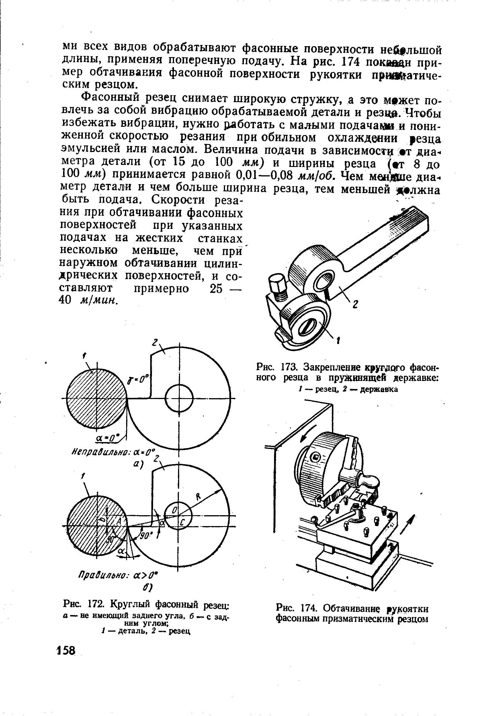 Резец круглый чертеж