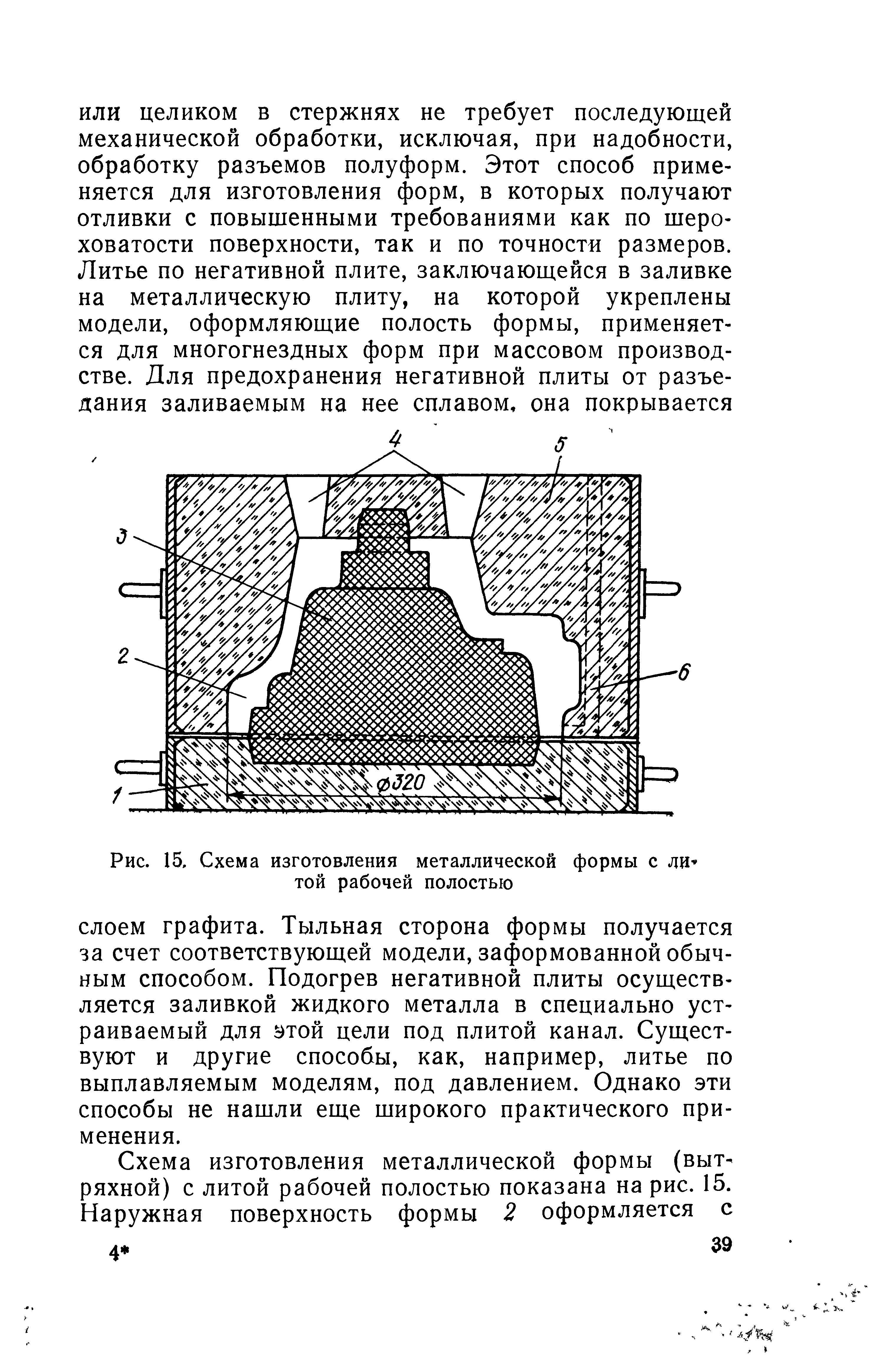 Рис. 15, Схема изготовления металлической формы с дп->

