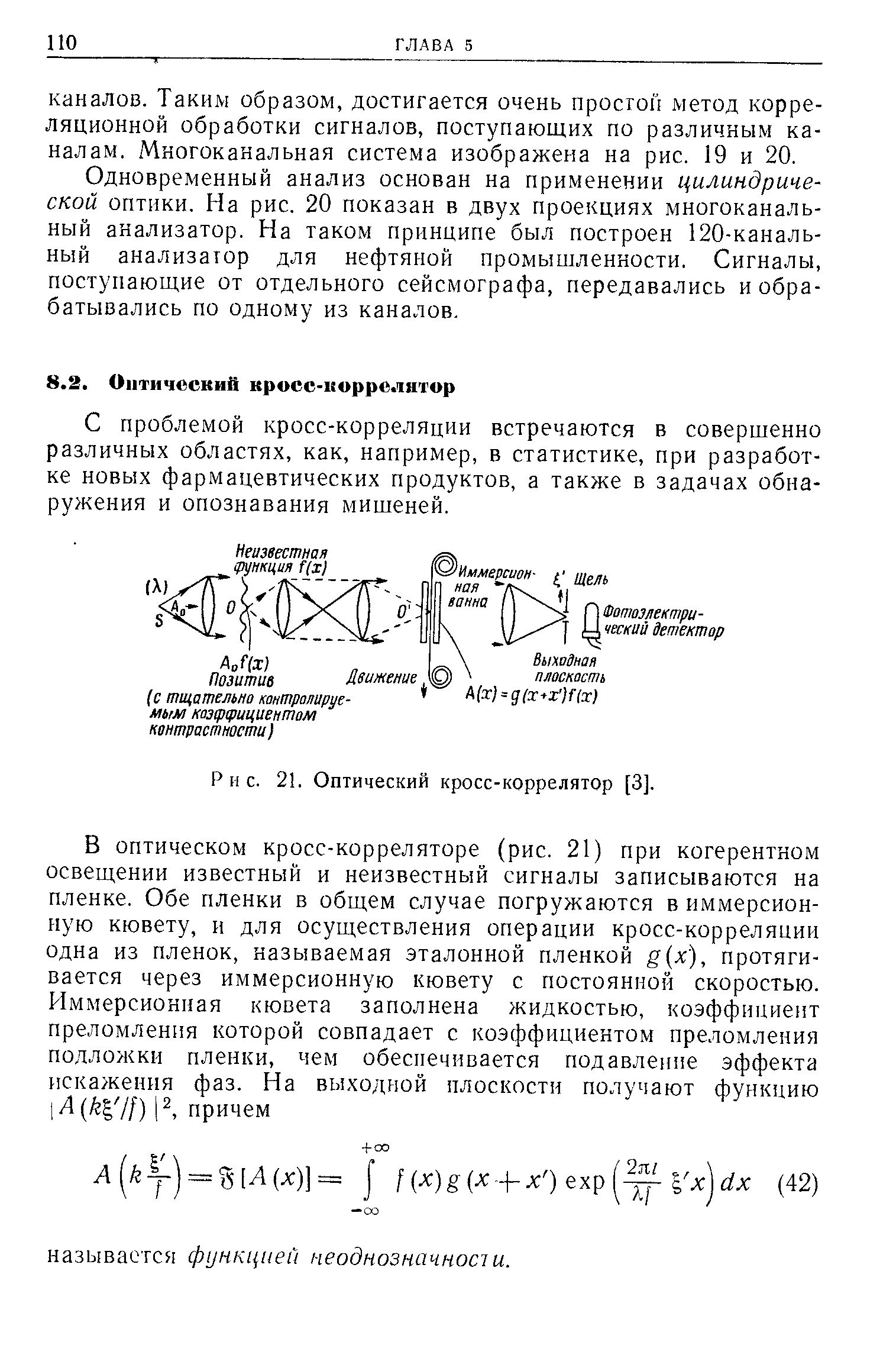 Рис. 21. Оптический кросс-коррелятор [3].
