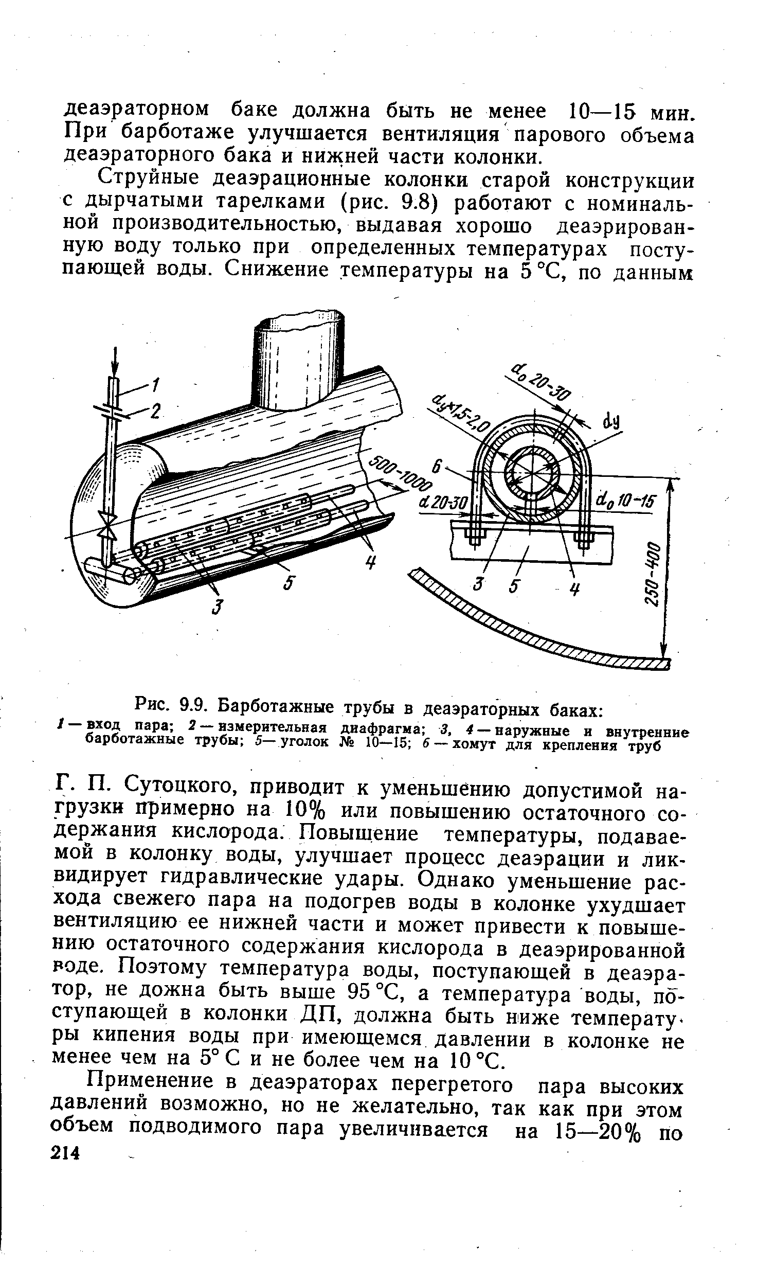 Барботаж в деаэраторе