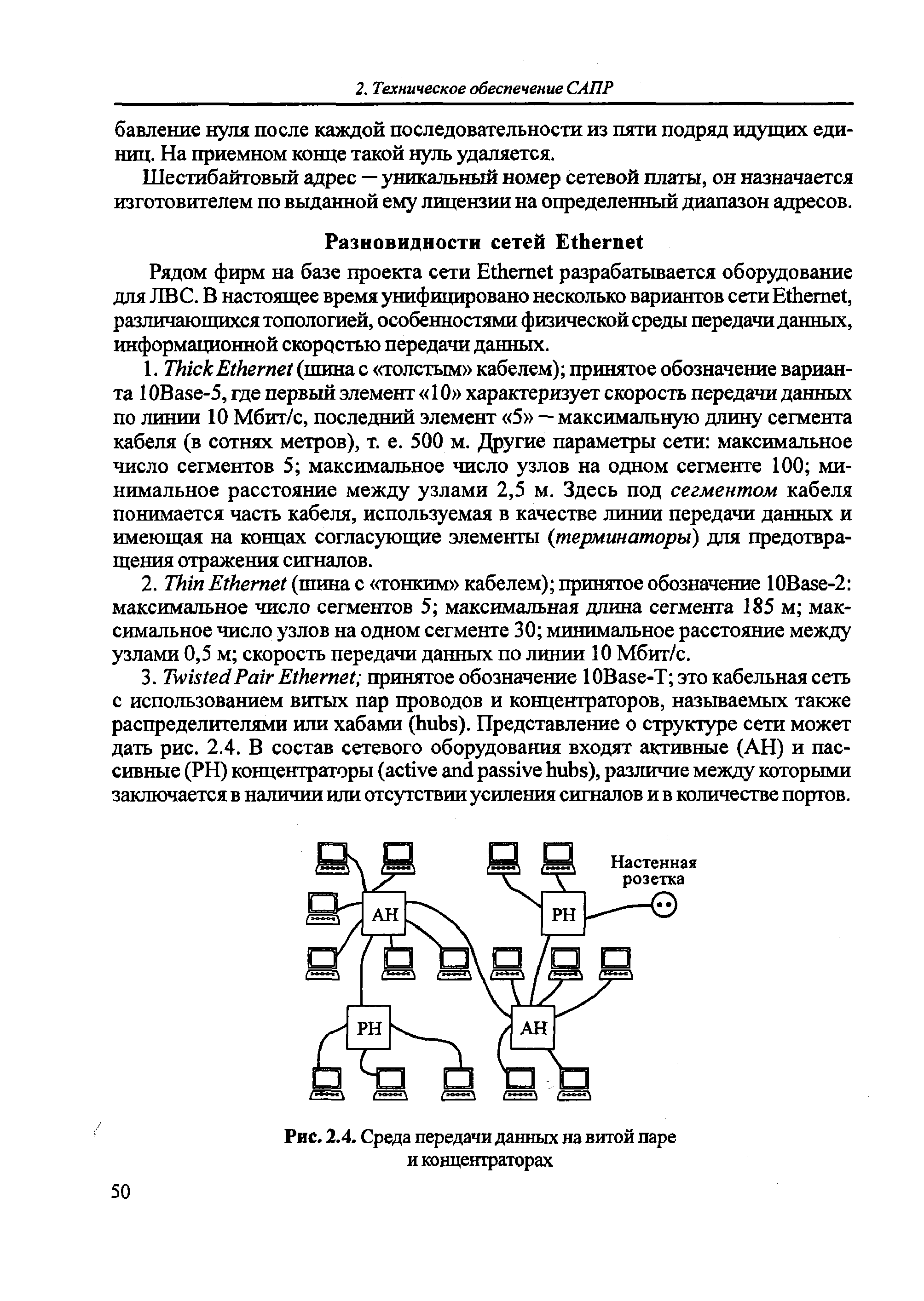 Шестибайтовый адрес — уникальный номер сетевой платы, он назначается изготовителем по выданной ему лицензии на определенный диапазон адресов.
