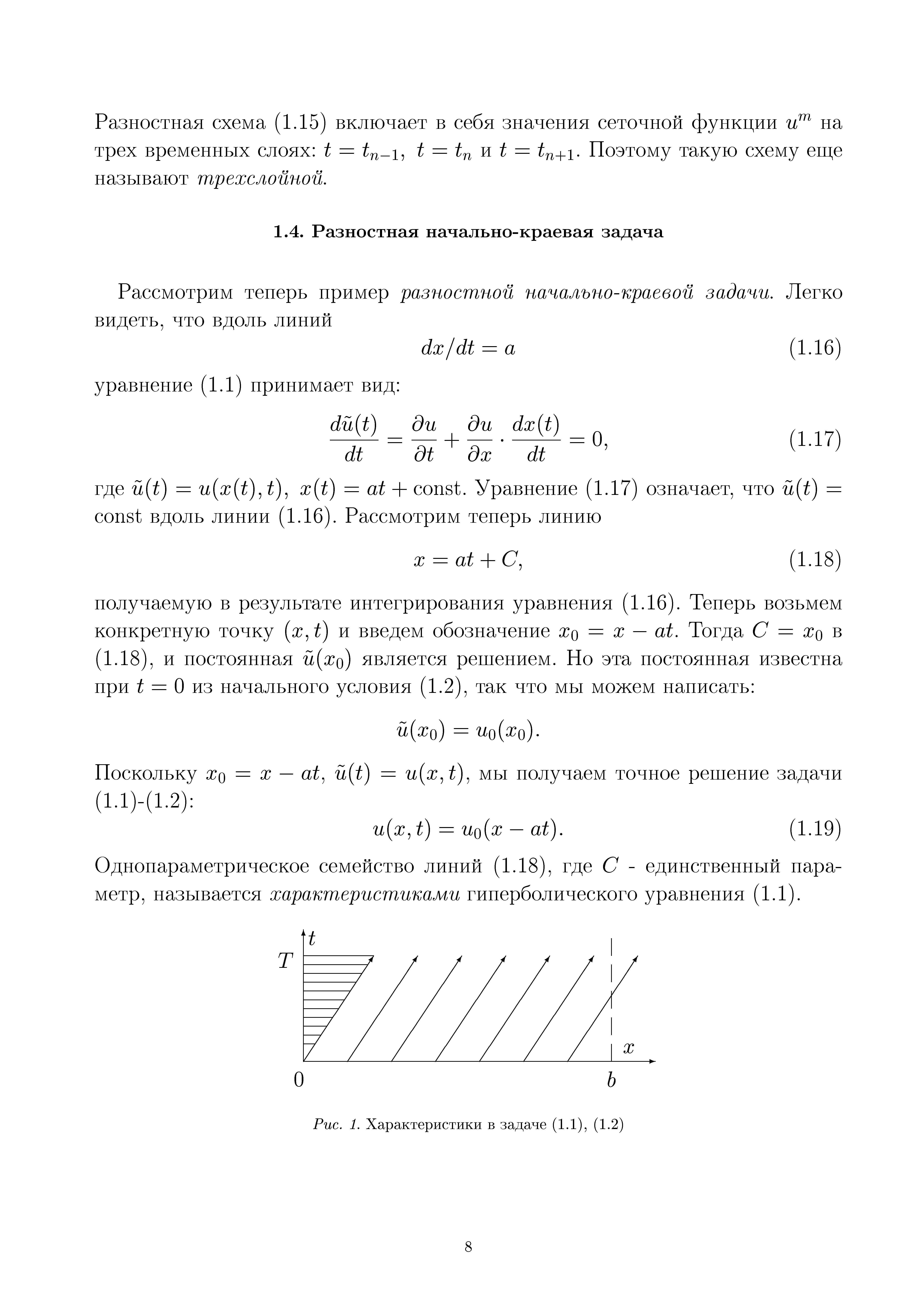 Однопараметрическое семейство линий (1.18), где С - единственный параметр, называется характеристиками гиперболического уравнения (1.1).
