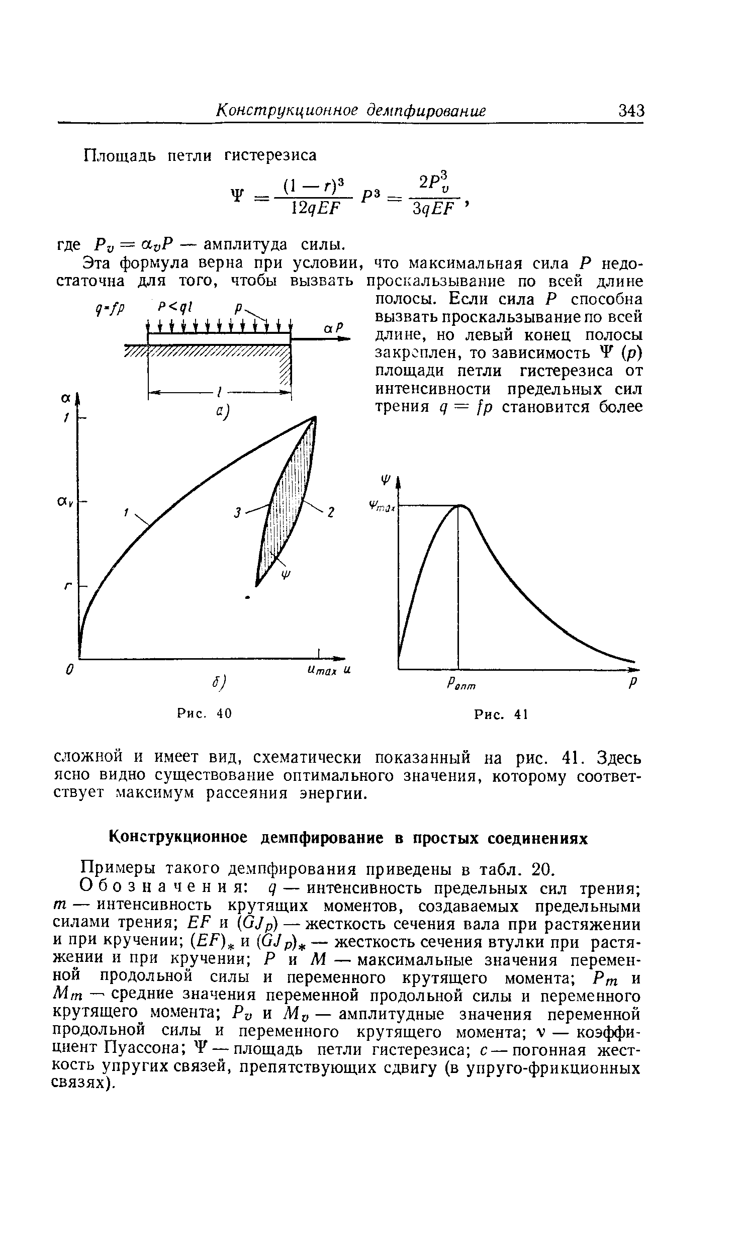 Примеры такого демпфирования приведены в табл. 20.
