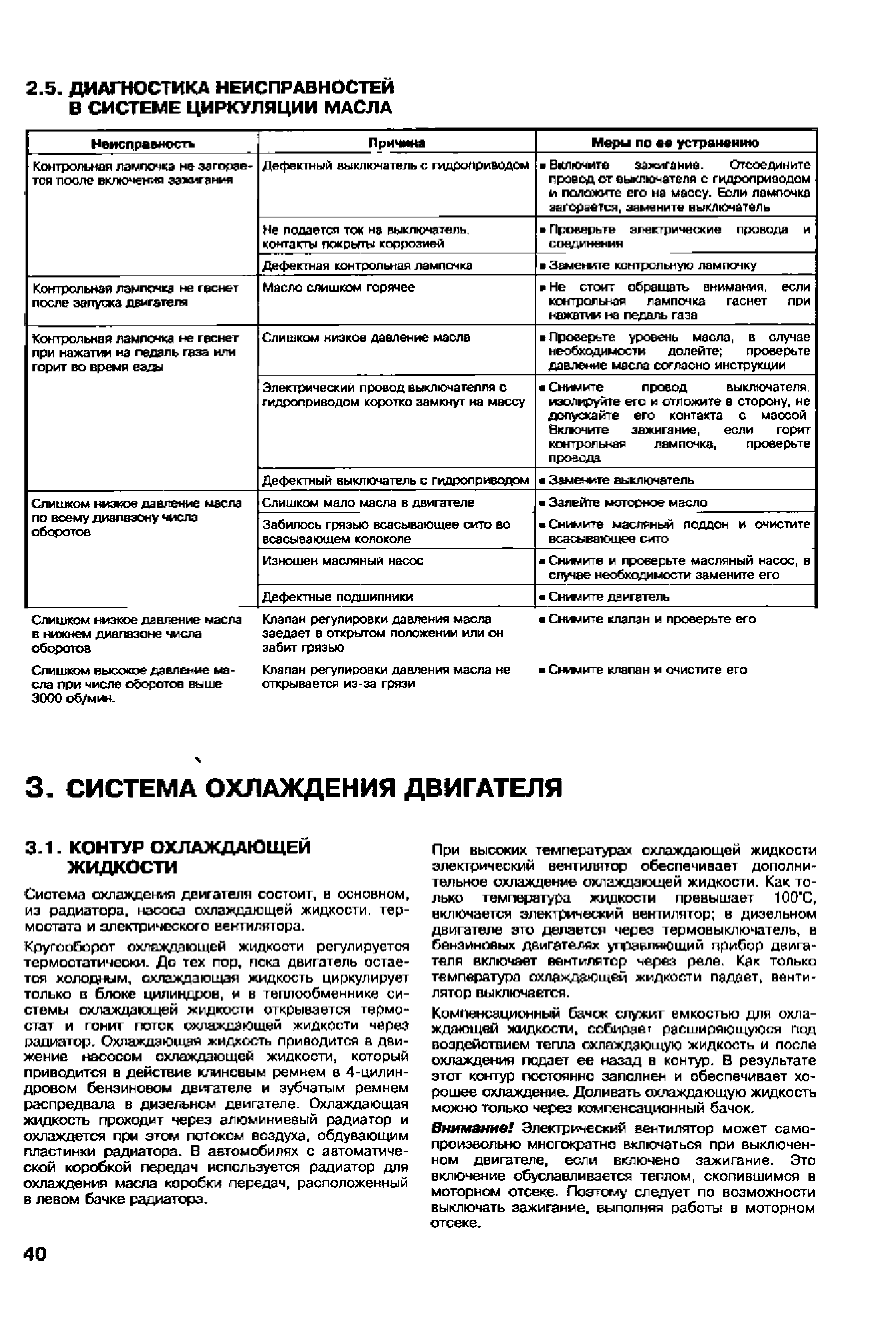 Система охлаждения двигателя состоит, в основном, из радиатора, насоса охлаждающей жидкости, термостата и элеетрического вентилятора.
