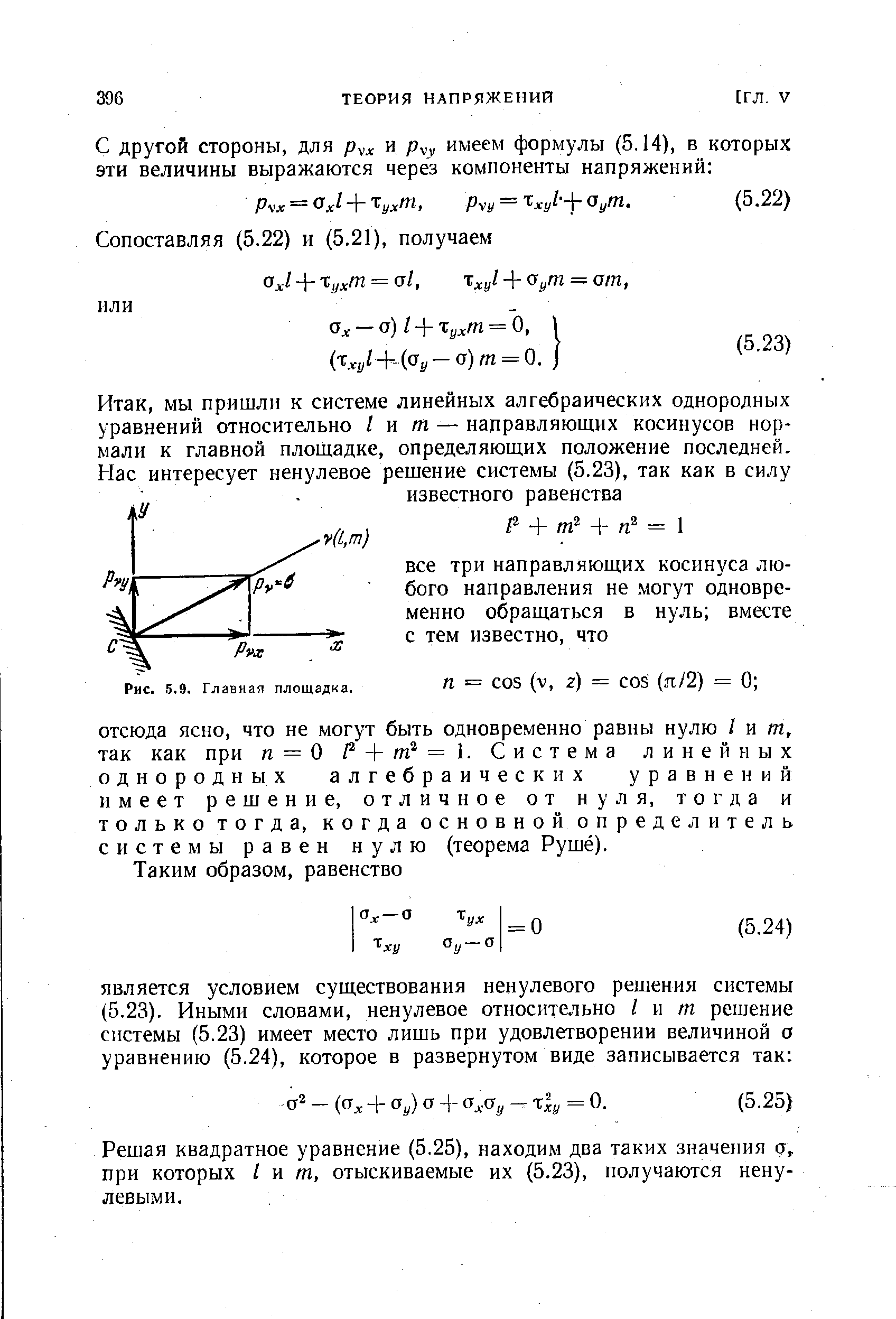 Решая квадратное уравнение (5.25), находим два таких значения д, при которых / и т, отыскиваемые их (5.23), получаются ненулевыми.
