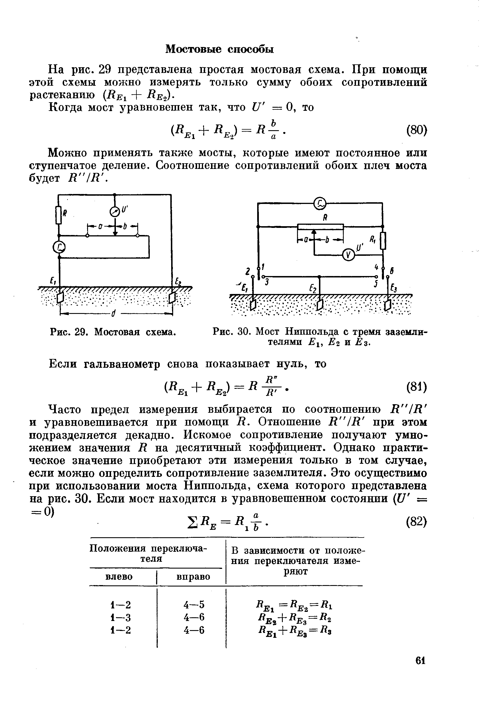 Можно применять также мосты, которые имеют постоянное или ступенчатое деление. Соотношение сопротивлений обоих плеч моста будет К Ш. 
