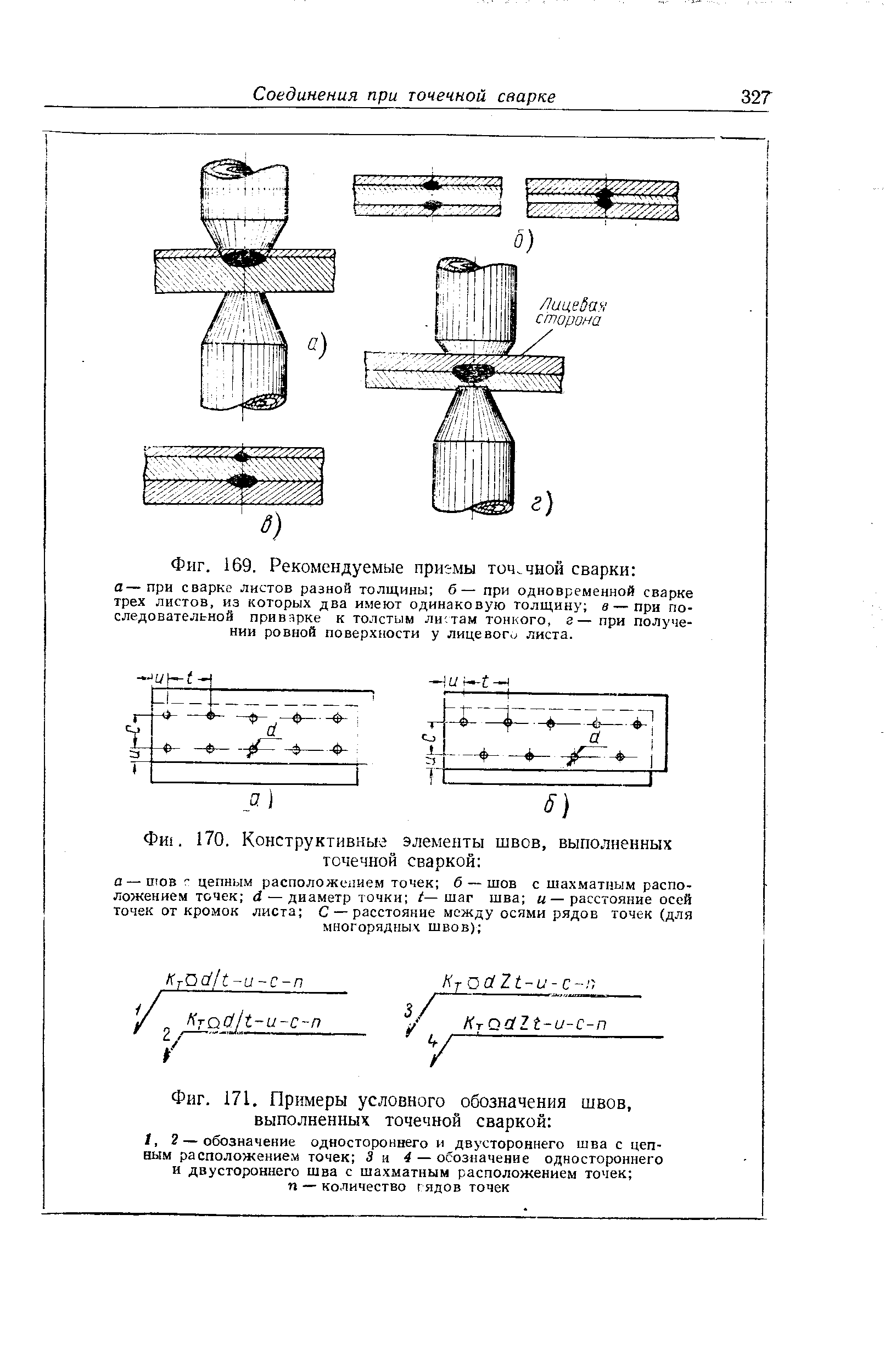 Обозначение контактной сварки на чертеже