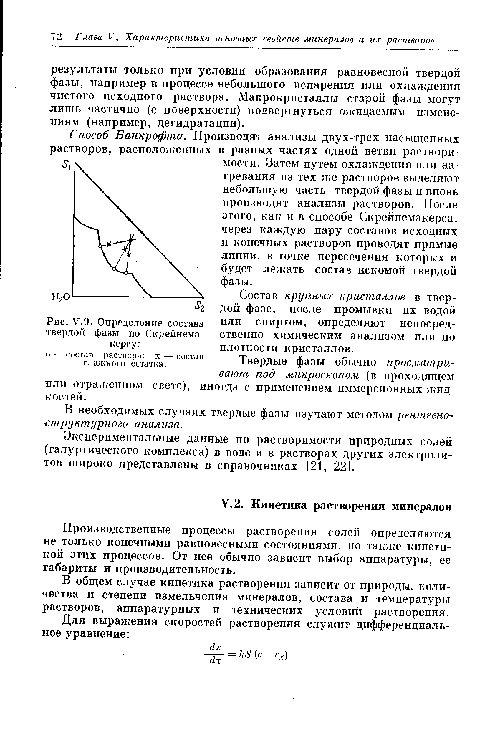 Производственные процессы растворенпя солей определяются не только конечными равновесными состояниями, но также кинетикой этих процессов. От нее обычно зависит выбор аппаратуры, ее габариты и производительность.
