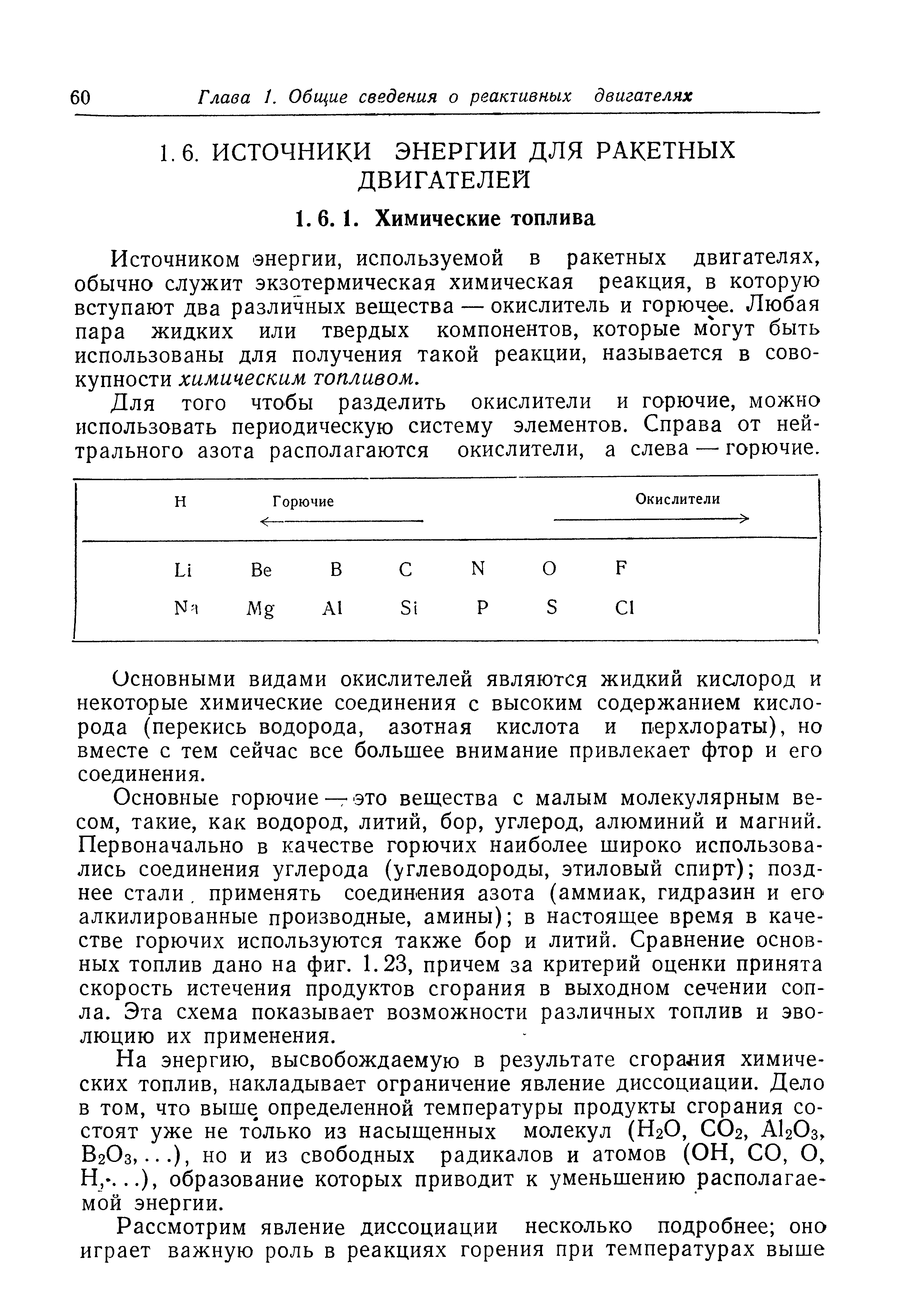 Источником энергии, используемой в ракетных двигателях, обычно служит экзотермическая химическая реакция, в которую вступают два различных вещества — окислитель и горючее. Любая пара жидких или твердых компонентов, которые могут быть использованы для получения такой реакции, называется в совокупности химическим топливом.
