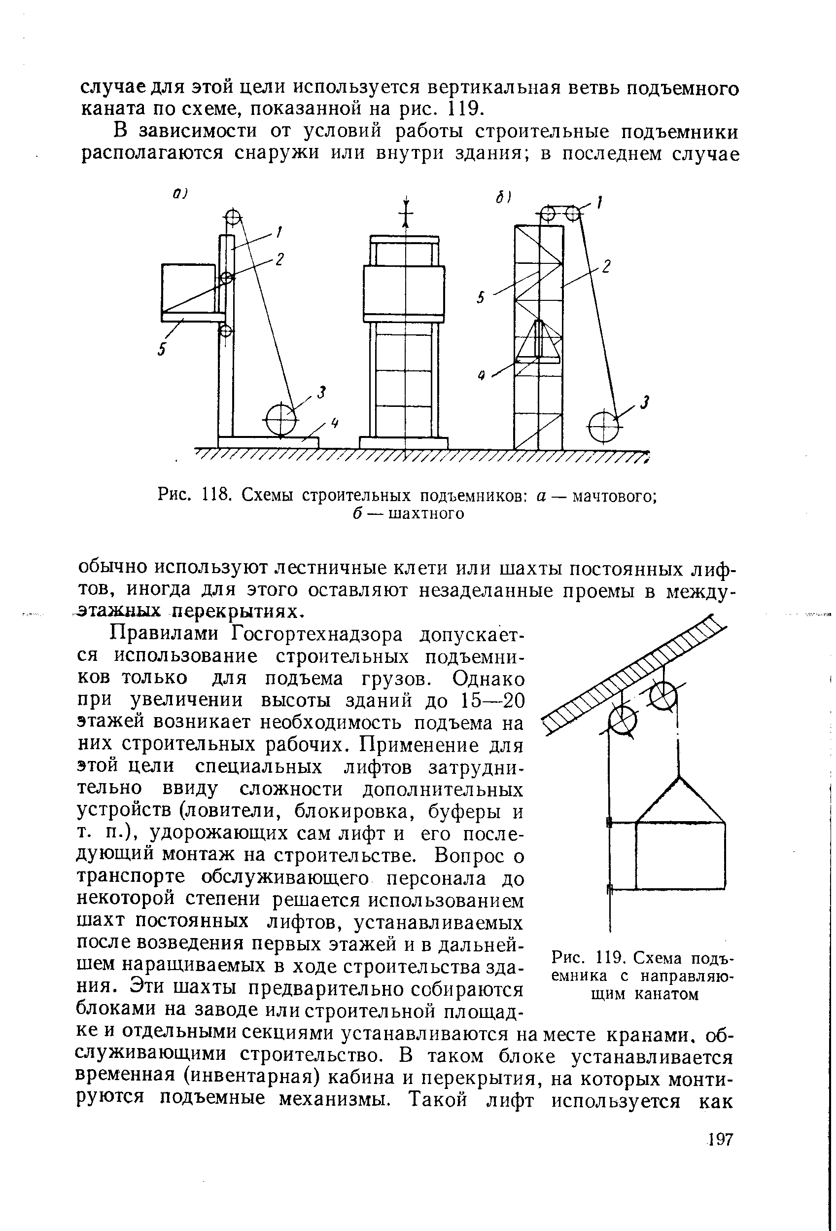 Строительный подъемник схема