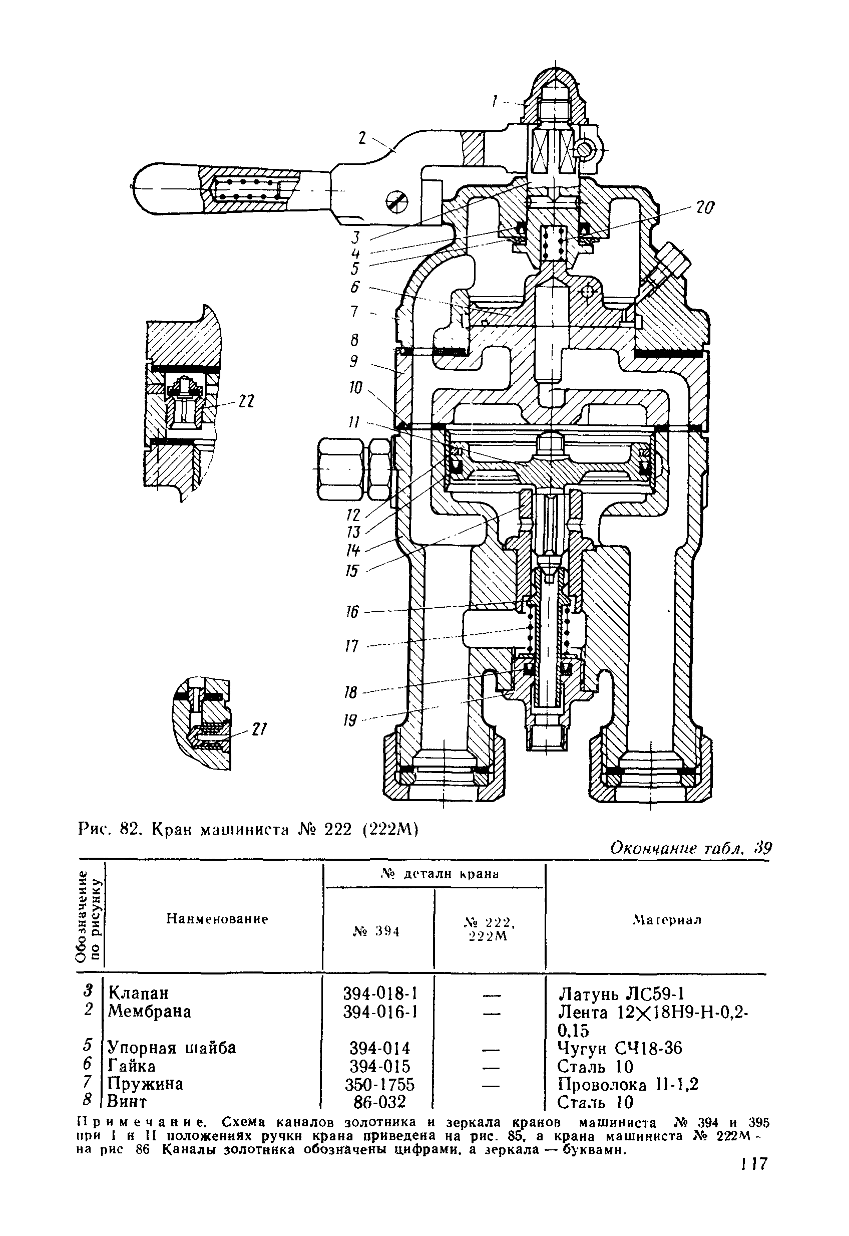 Кран машиниста 395 чертеж