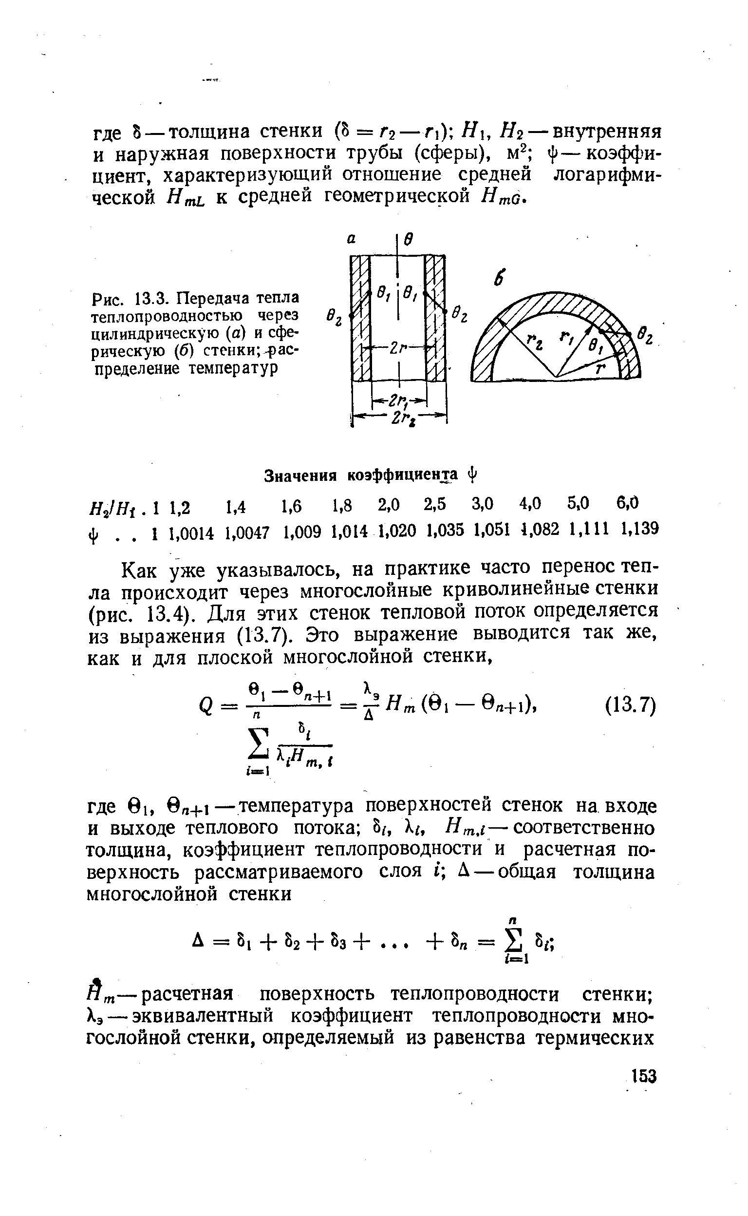 По какому закону изменяется температура по толщине цилиндрической стенки