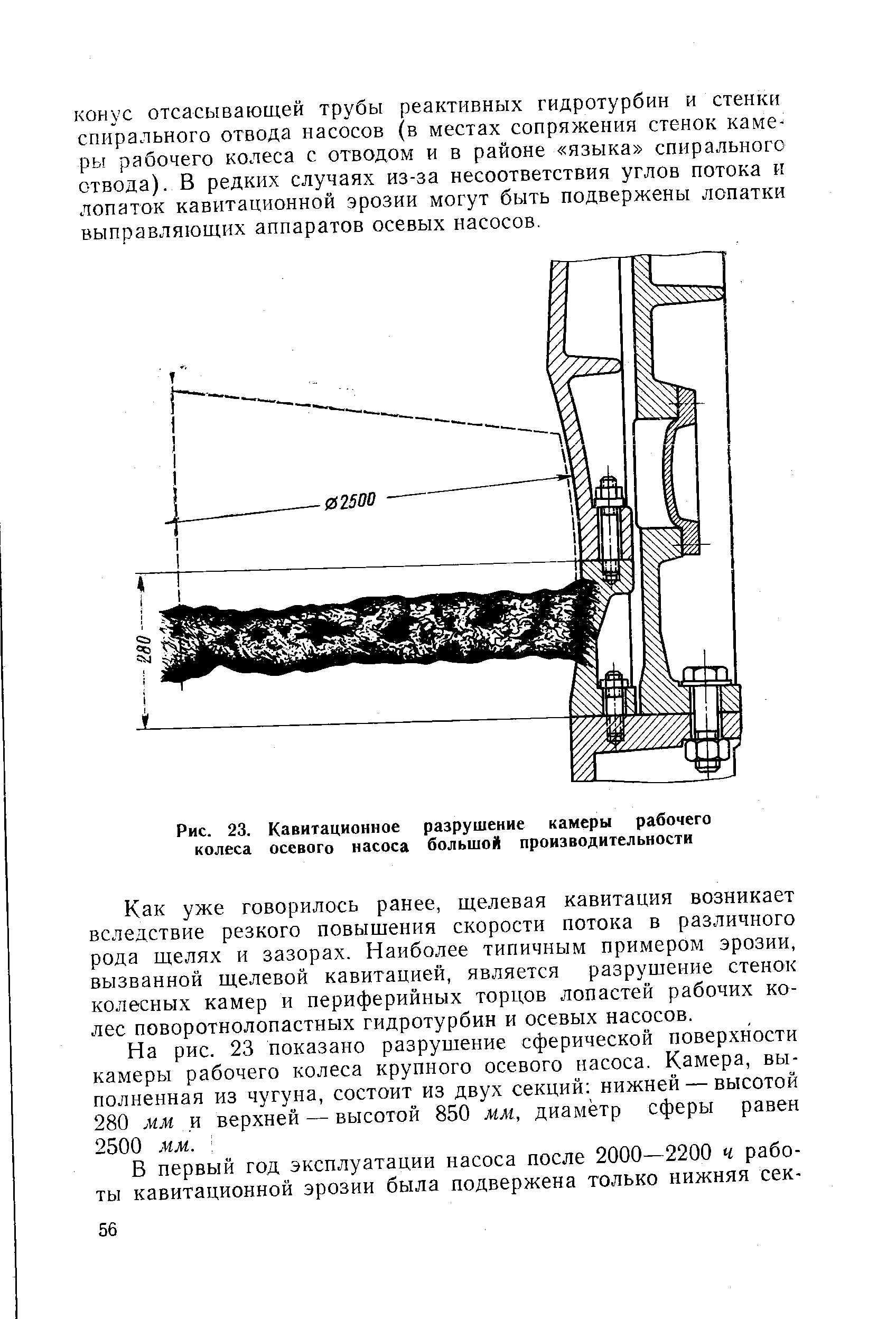 Объем камеры насоса