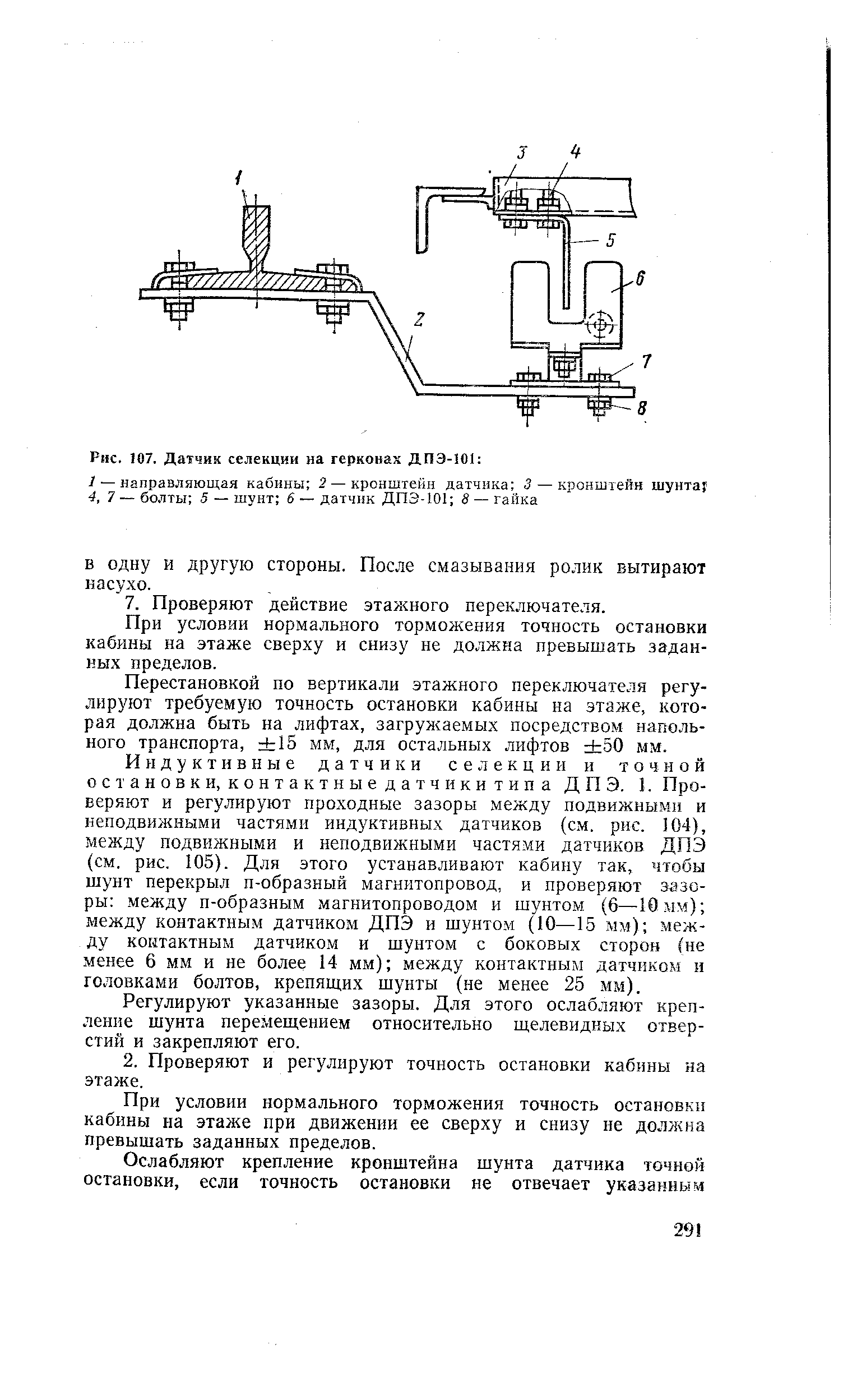 Рис. 107. Датчик селекции на герконах ДПЭ-101 
