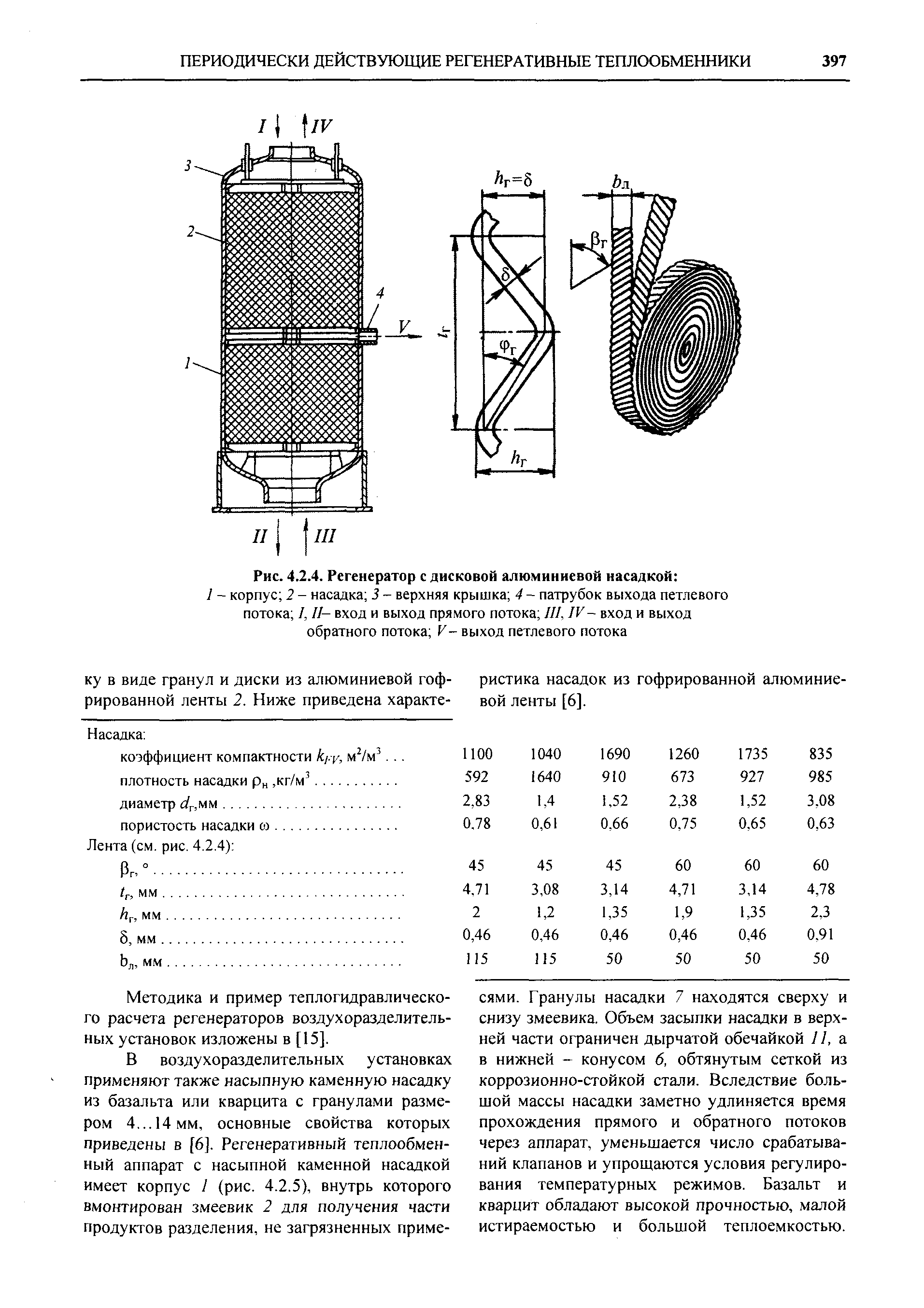 Рис. 4.2.4. Регенератор с дисковой алюминиевой насадкой 
