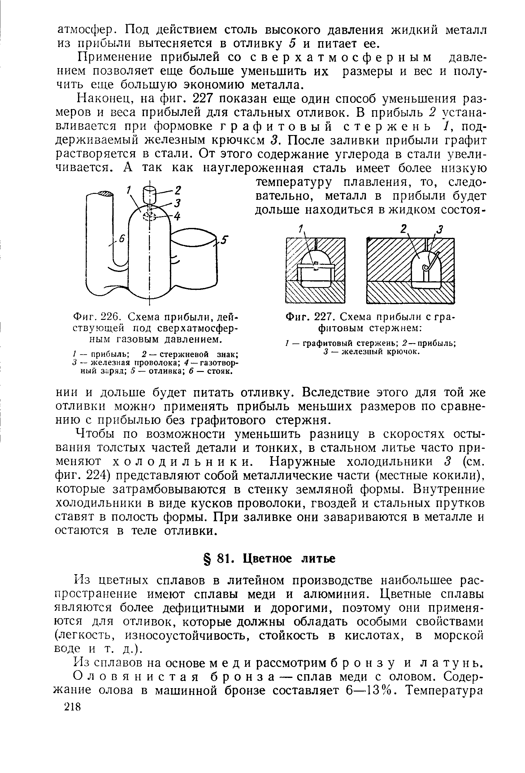 Фиг. 226. Схема прибыли, действующей под сверхатмосфер-ны.м газовым давлением.
