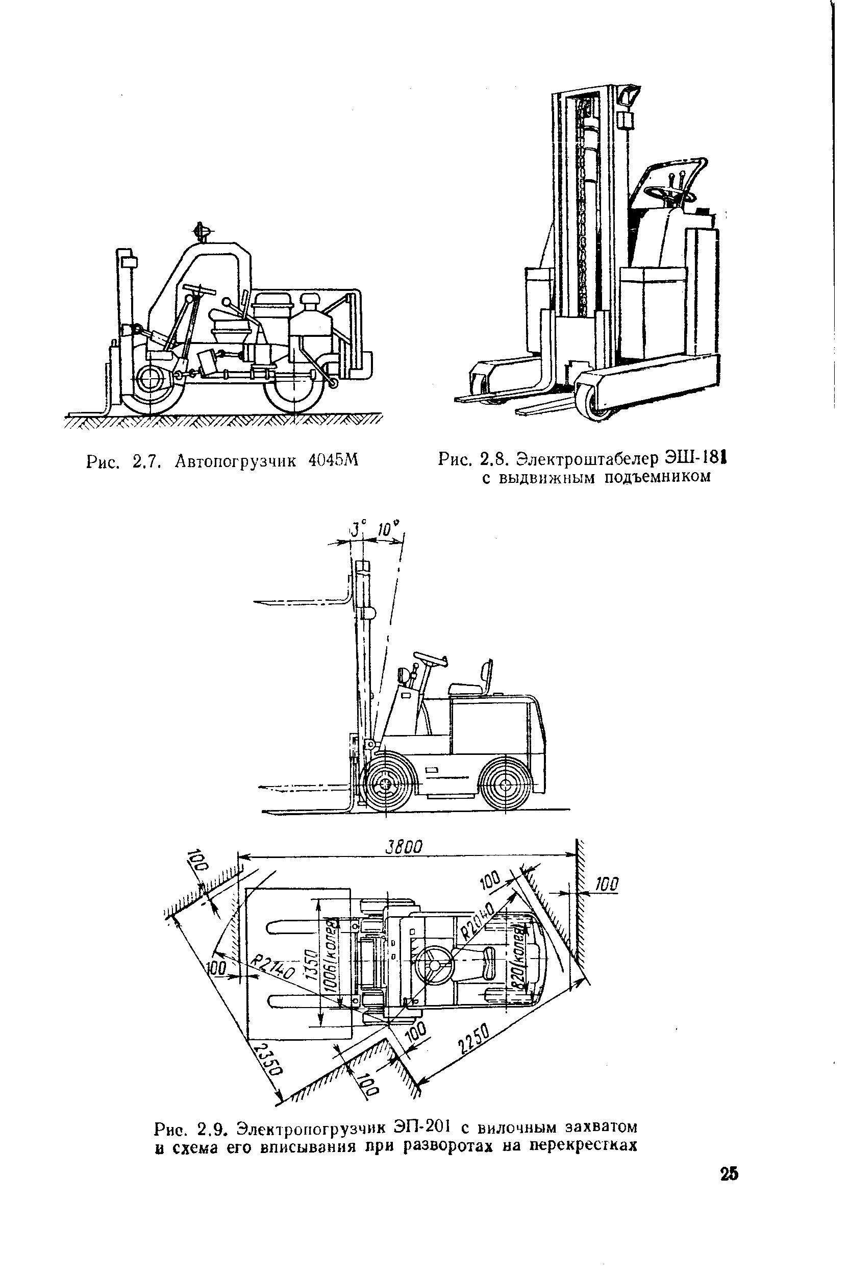 Рис. 2.8. Электроштабелер ЭШ-181 с выдвижным подъемником
