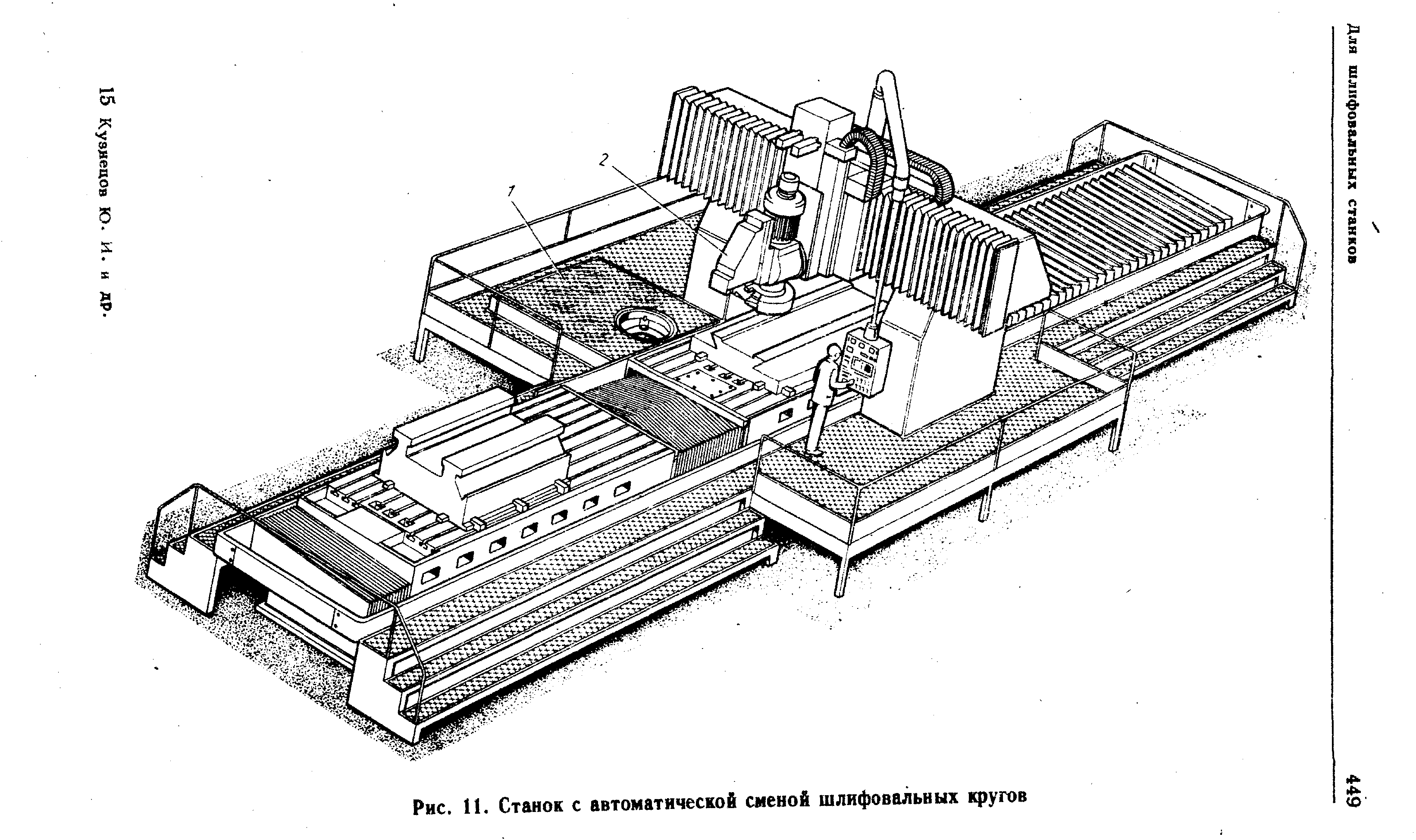 Рис. 11. Станок с автоматической сменой шлифовальных кругов
