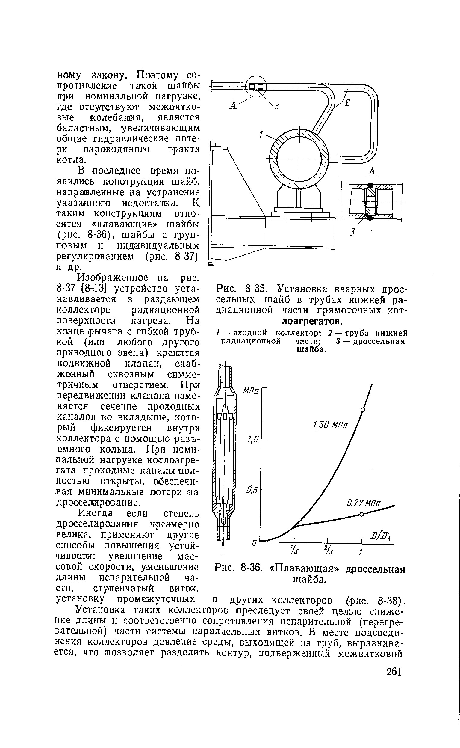 Рис. 8-36. Плавающая дроссельная шайба.
