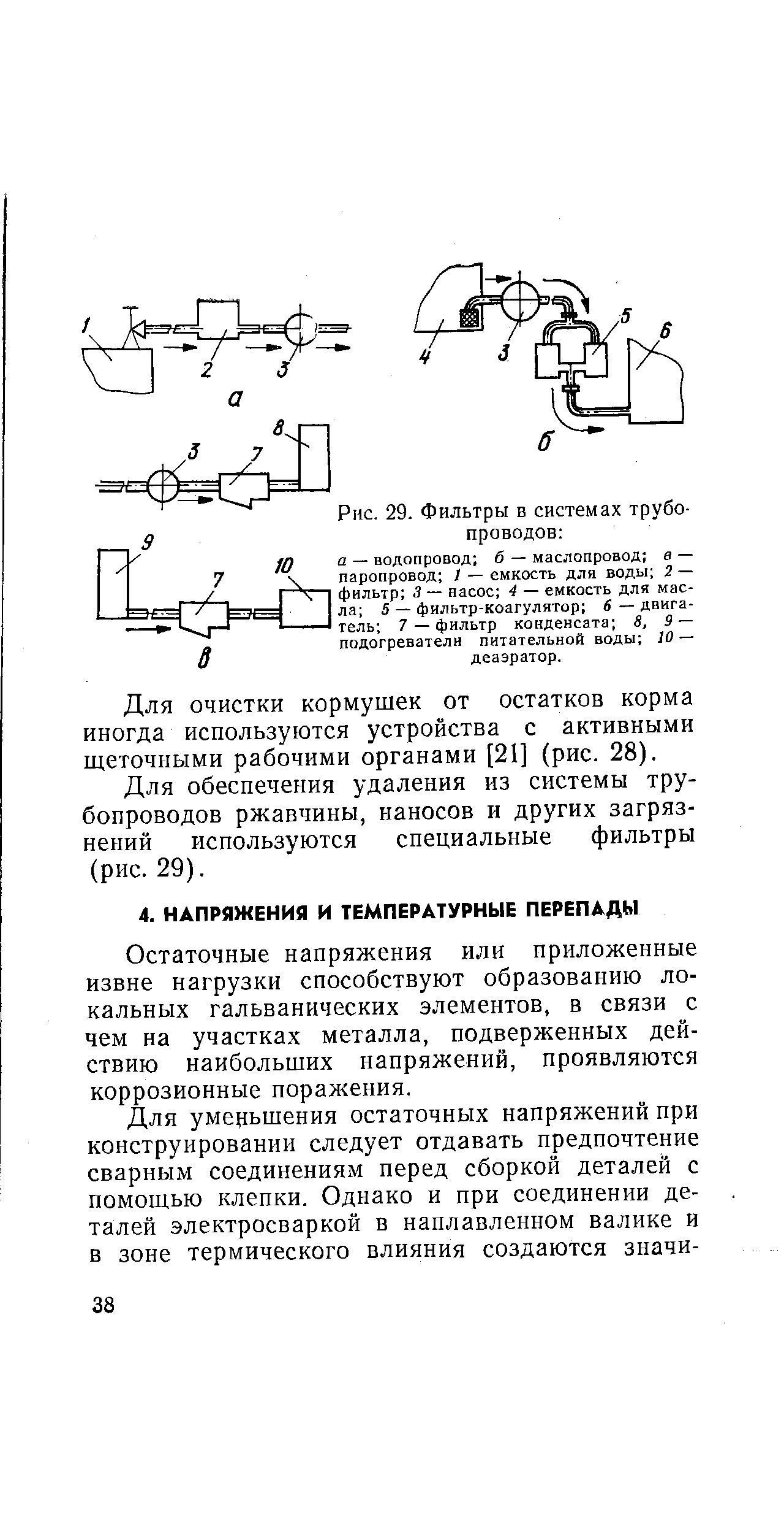 Остаточные напряжения или приложенные извне нагрузки способствуют образованию локальных гальванических элементов, в связи с чем на участках металла, подверженных действию наибольших напряжений, проявляются коррозионные порал ения.
