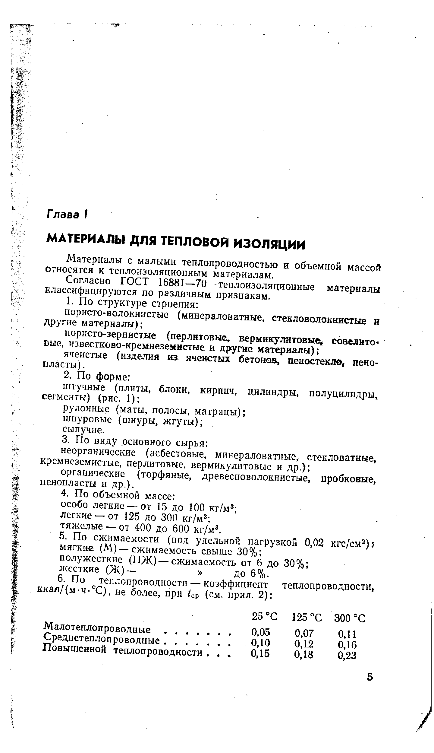 Материалы с малыми теплопроводностью и объемной массой относятся к теплоизоляционным материалам.
