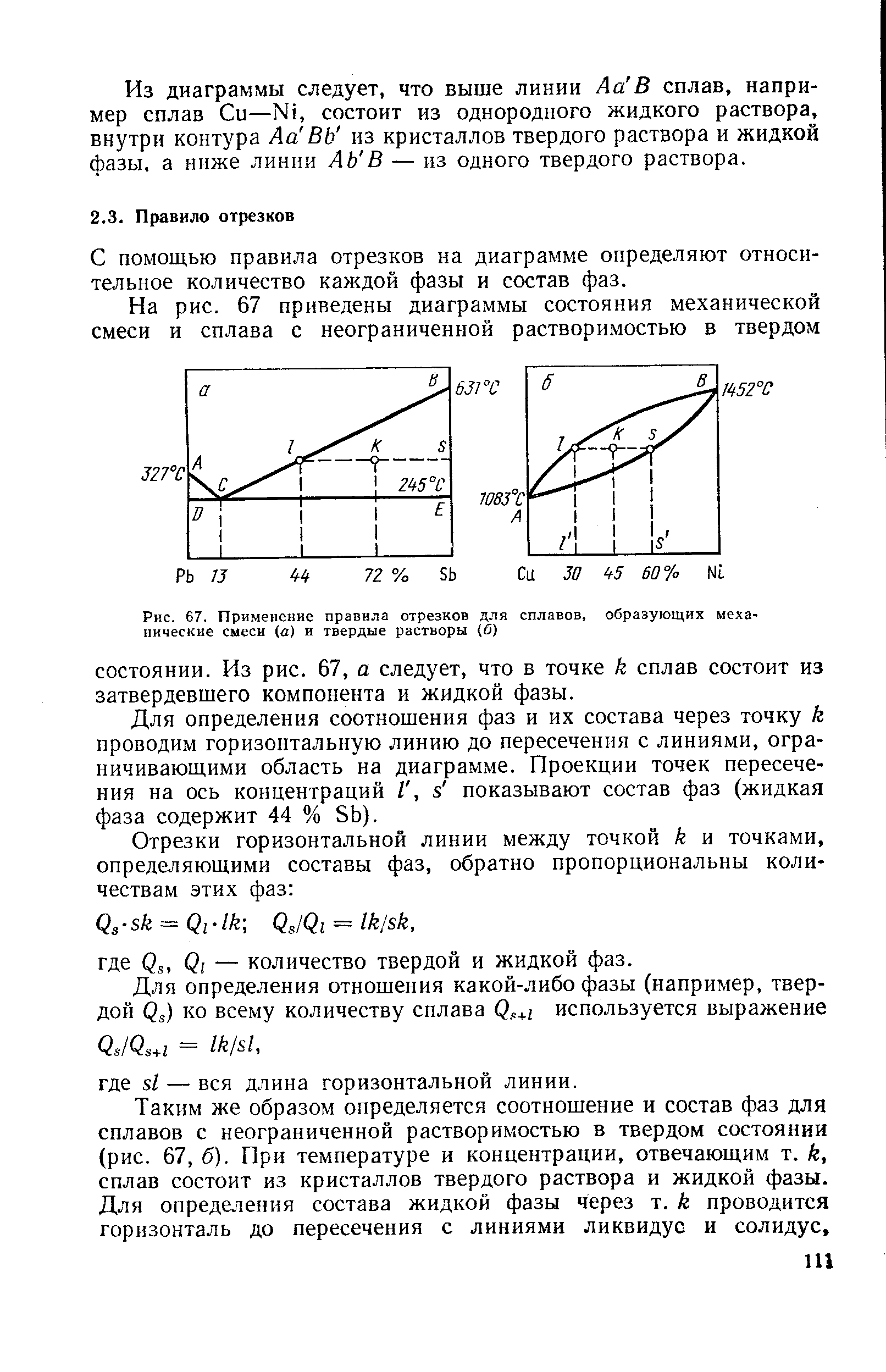 Механическая смесь диаграмма