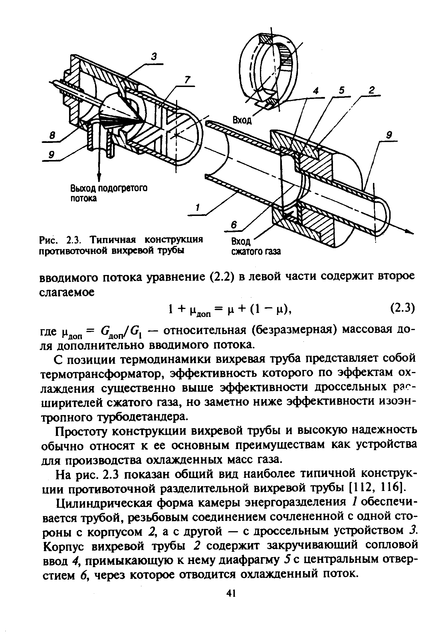 Схема вихревой трубы