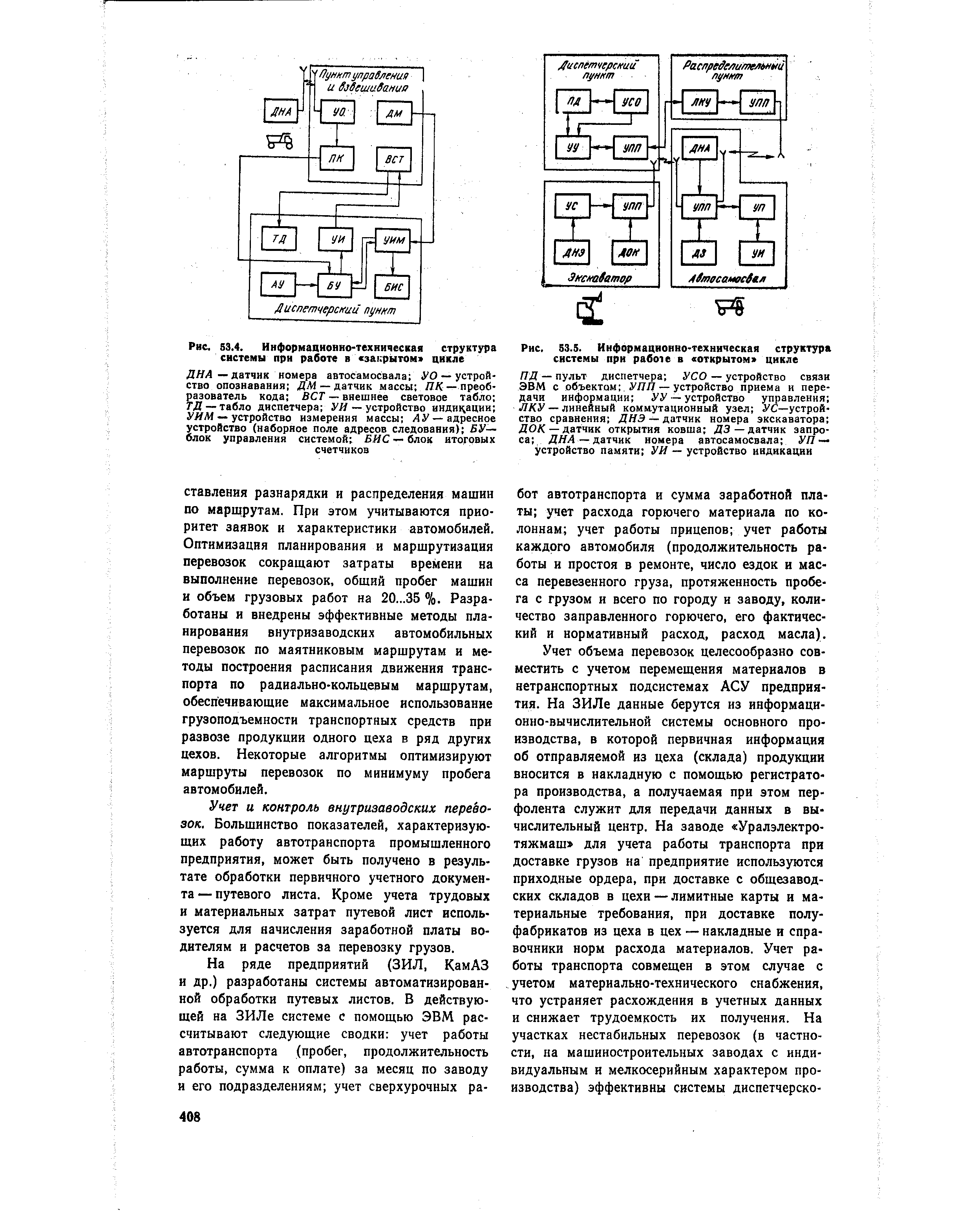 Рис. 53.4. Информационно-техническая структура системы при работе в закрытом цикле
