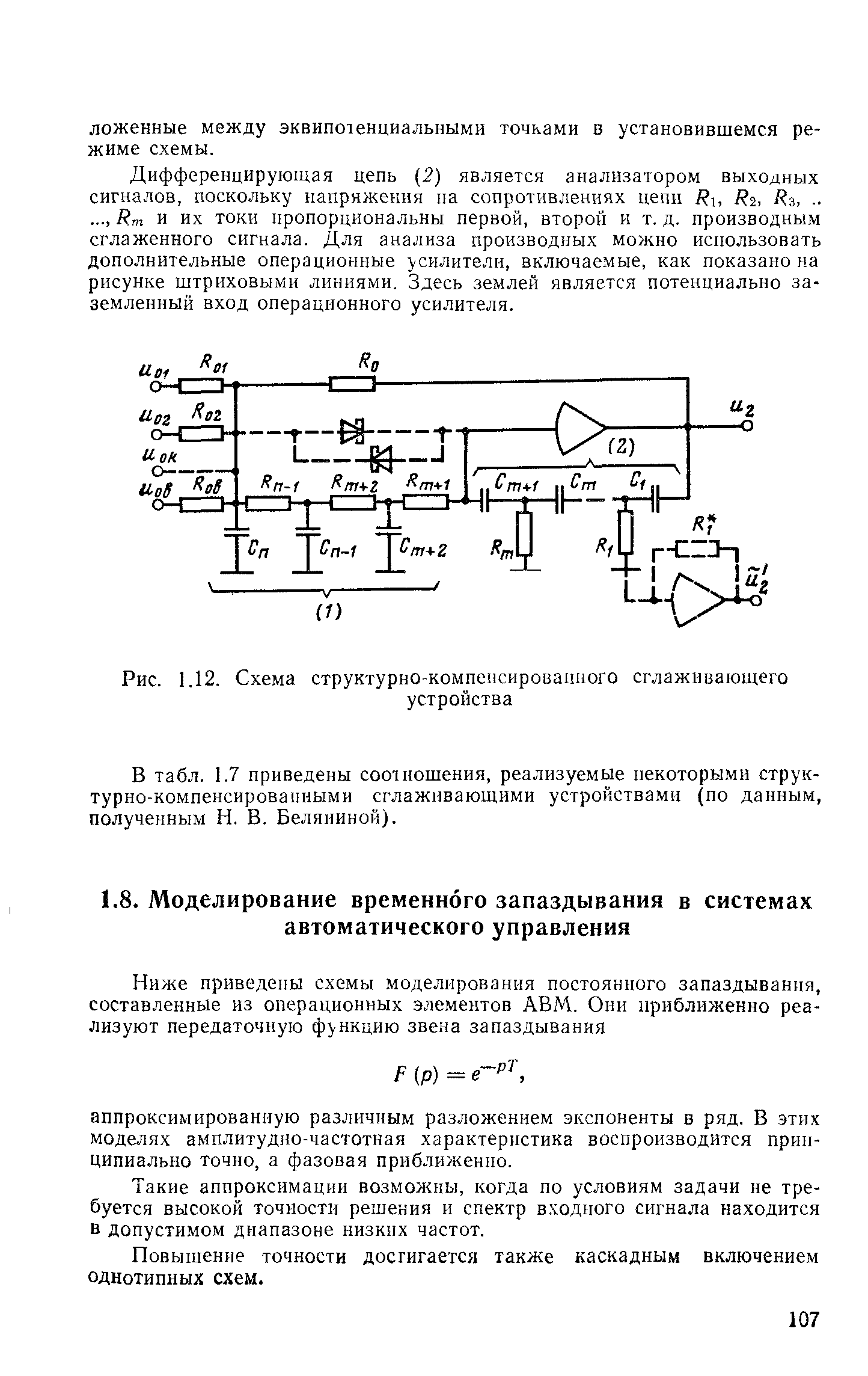 Такие аппроксимации возмол ны, когда по условиям задачи не требуется высокой точности решения и спектр входного сигнала находится в допустимом диапазоне низких частот.
