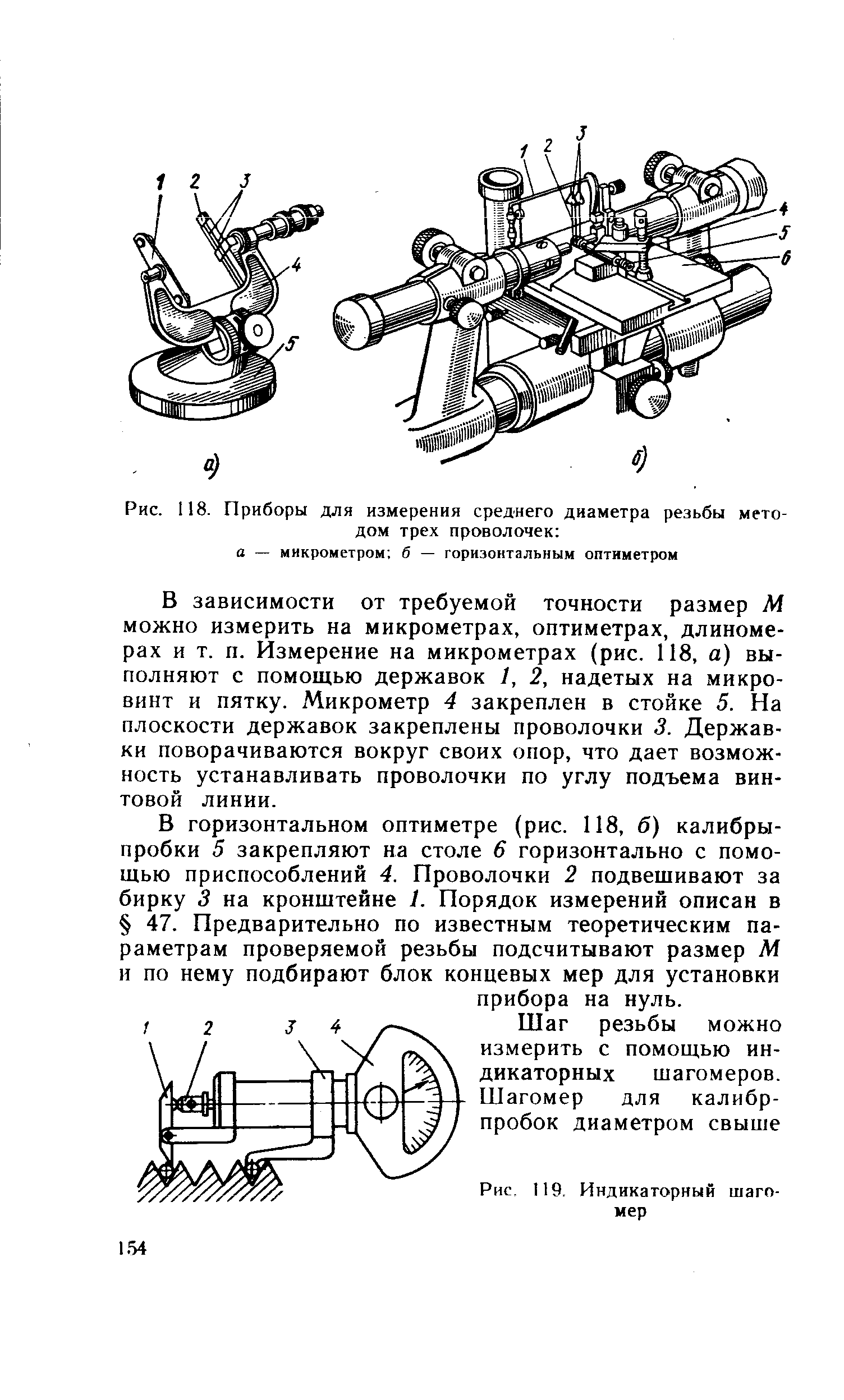 Горизонтальный оптиметр схема