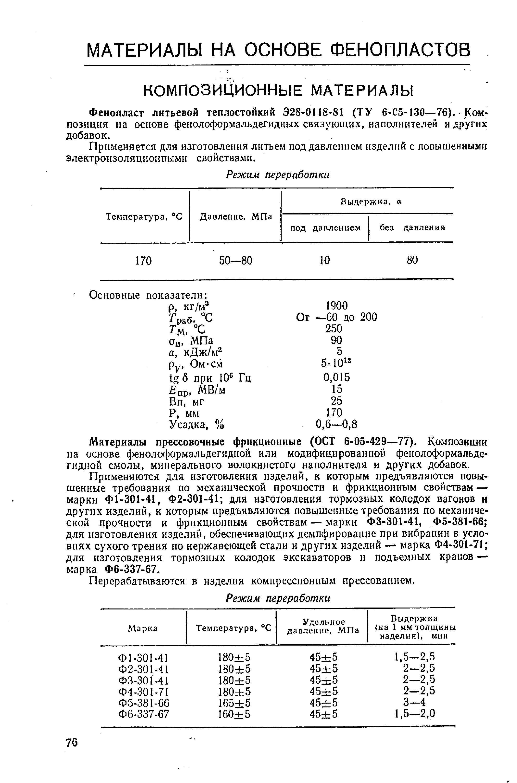 Фенопласт литьевой теплостойкий 328-0118-81 (ТУ 6-С5-130—76). Композиция на основе фенолоформальдегидных связующих, наполнителей и других добавок.
