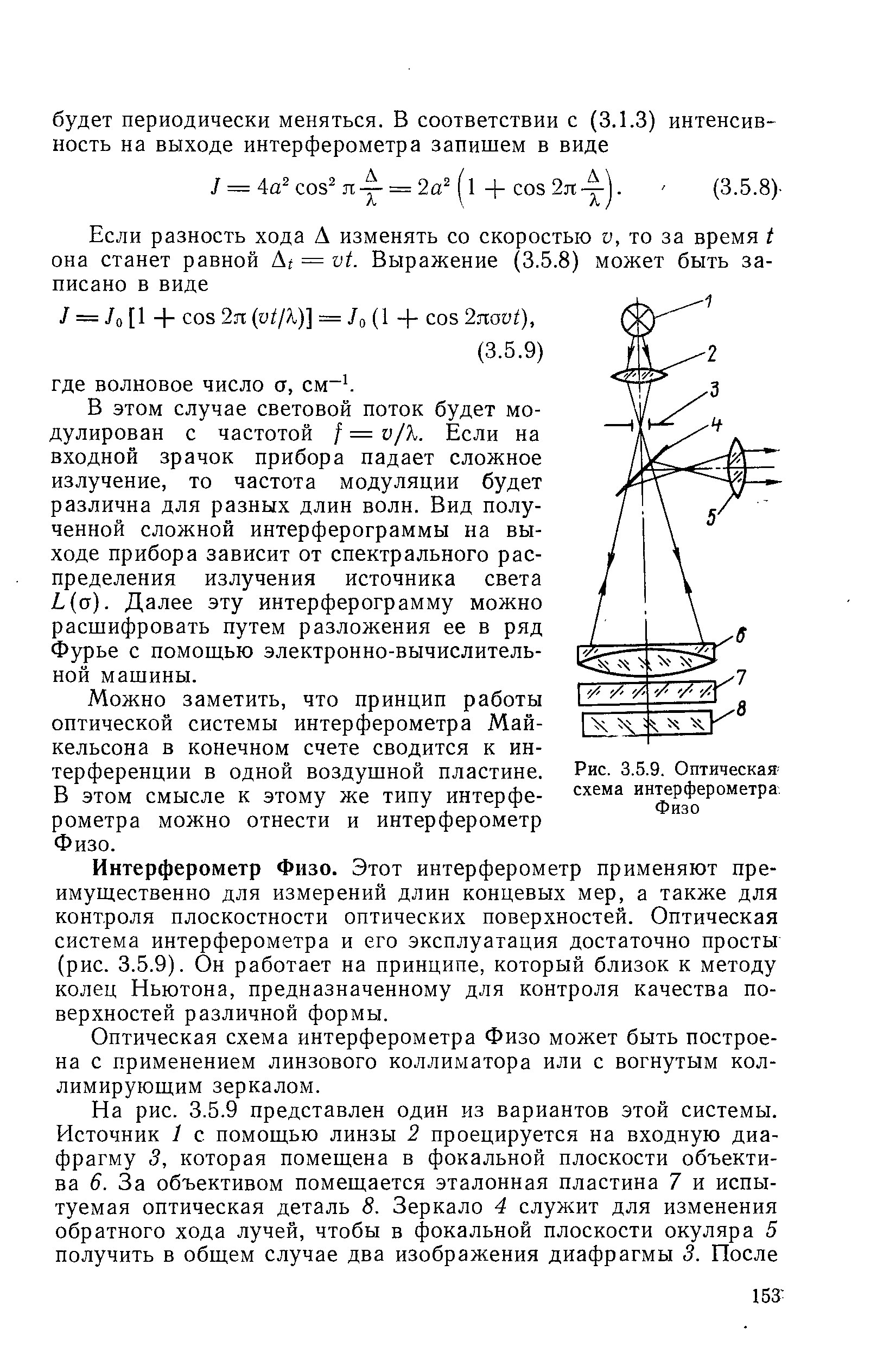 Интерферометр физо схема