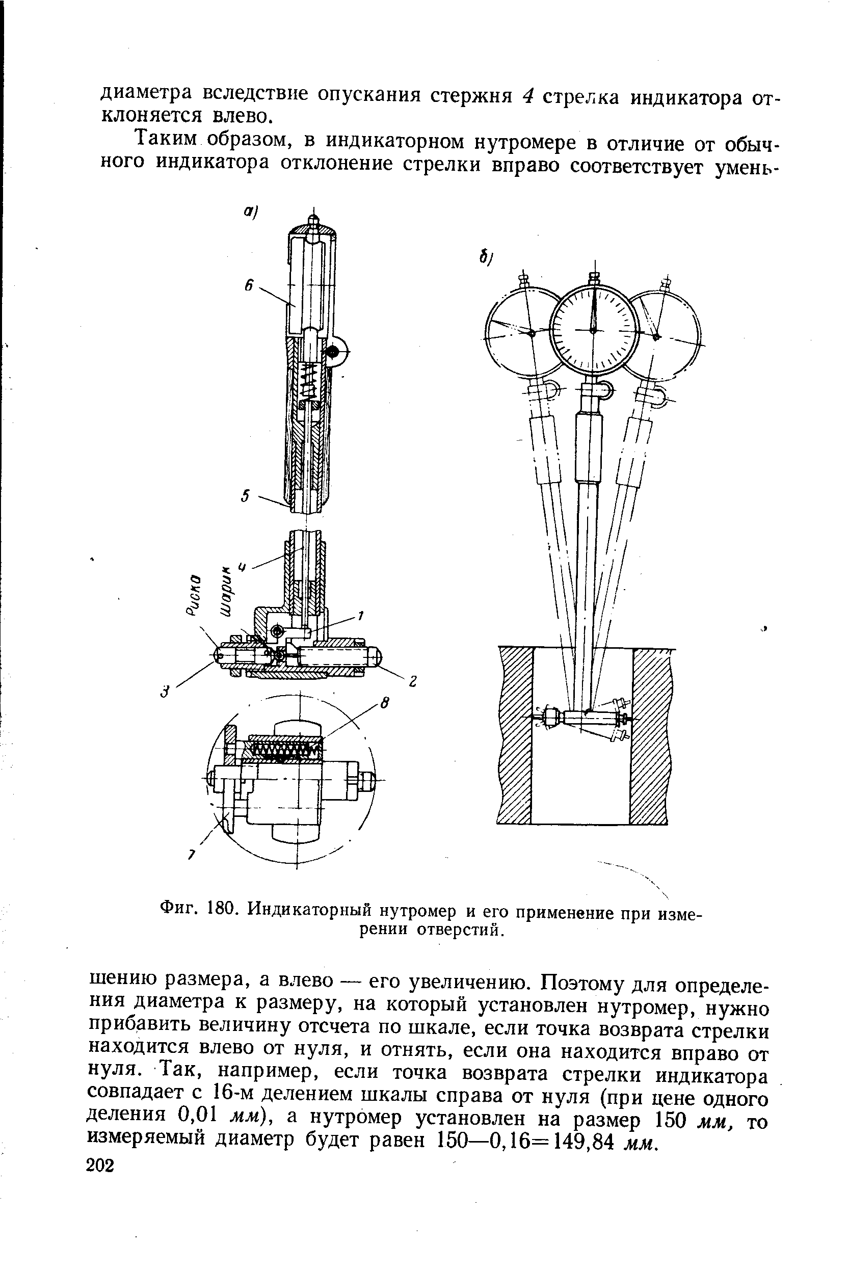 Индикаторный нутромер чертеж