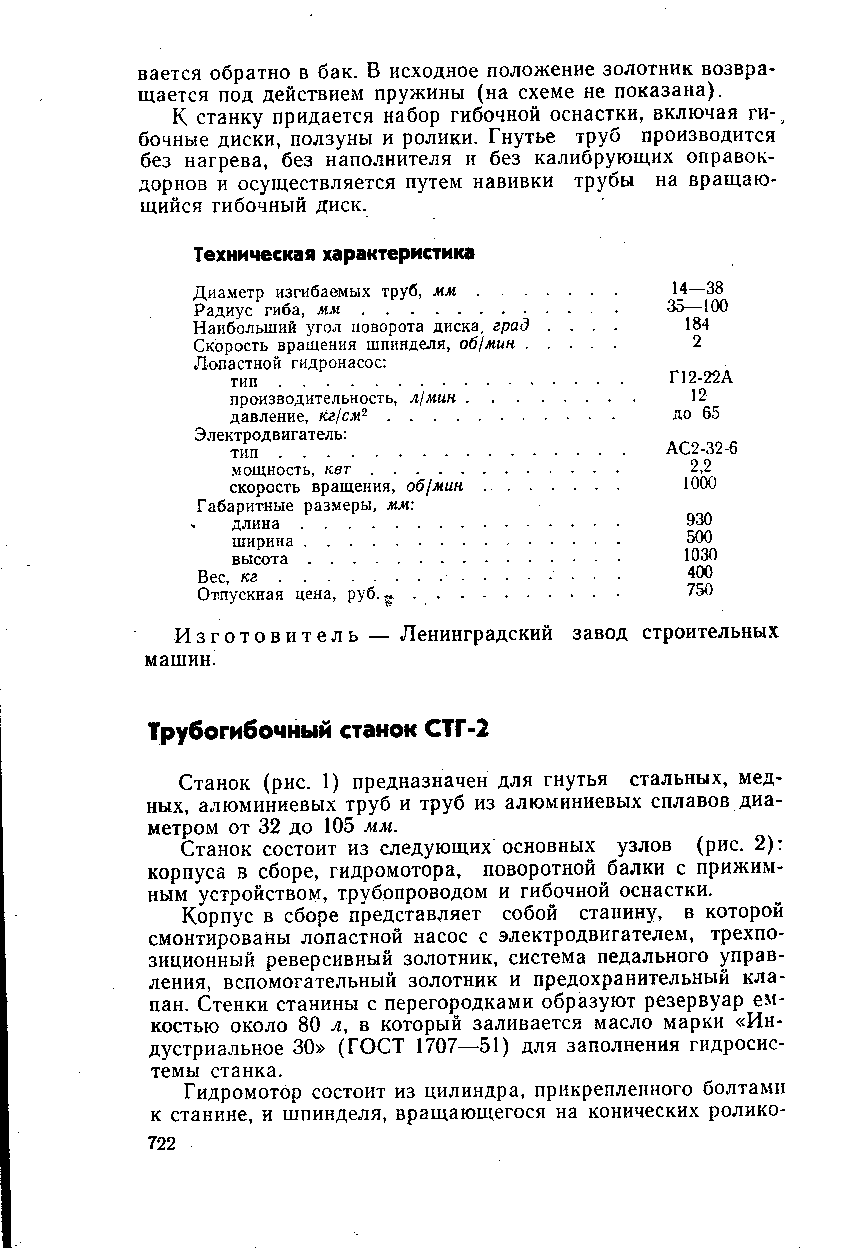 Изготовитель — Ленинградский завод строительных машин.

