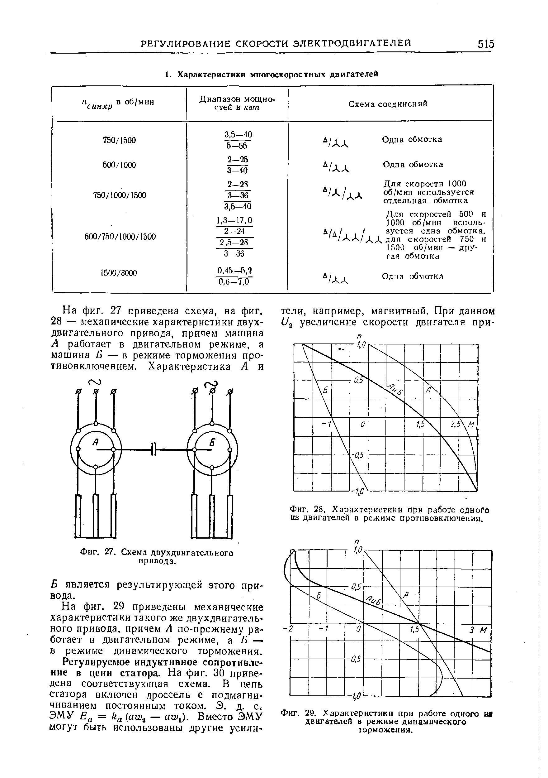 Фиг. 27. Схема двухдвигательного привода.
