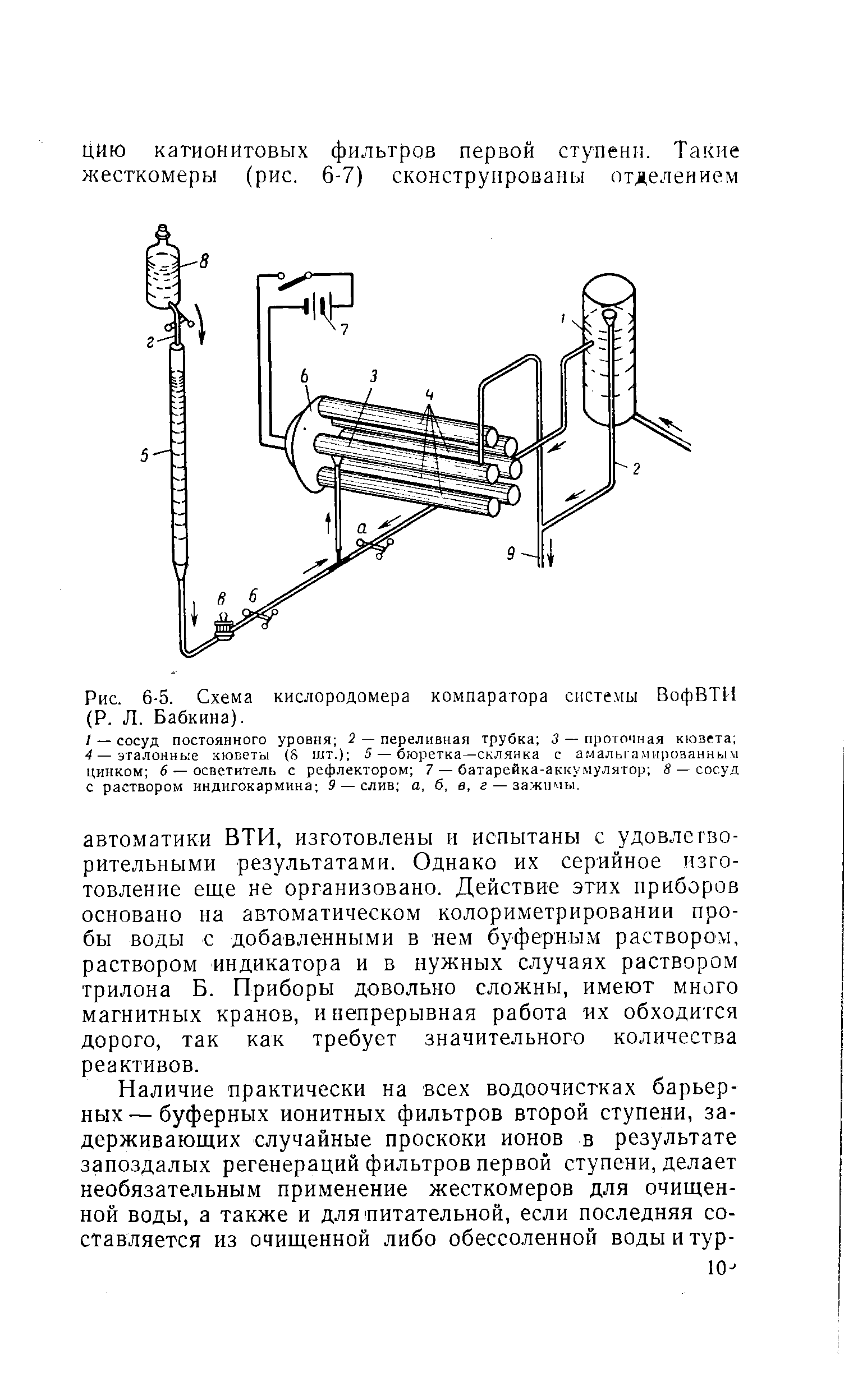 Рис. 6-5. Схема кислородомера компаратора системы ВофВТИ (Р. Л. Бабкина).
