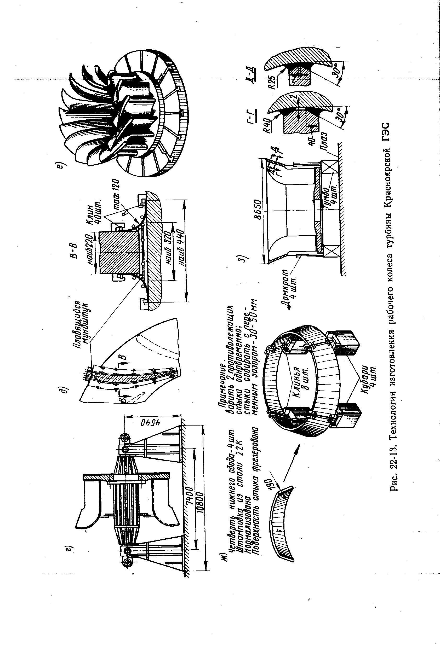 Чертеж турбины