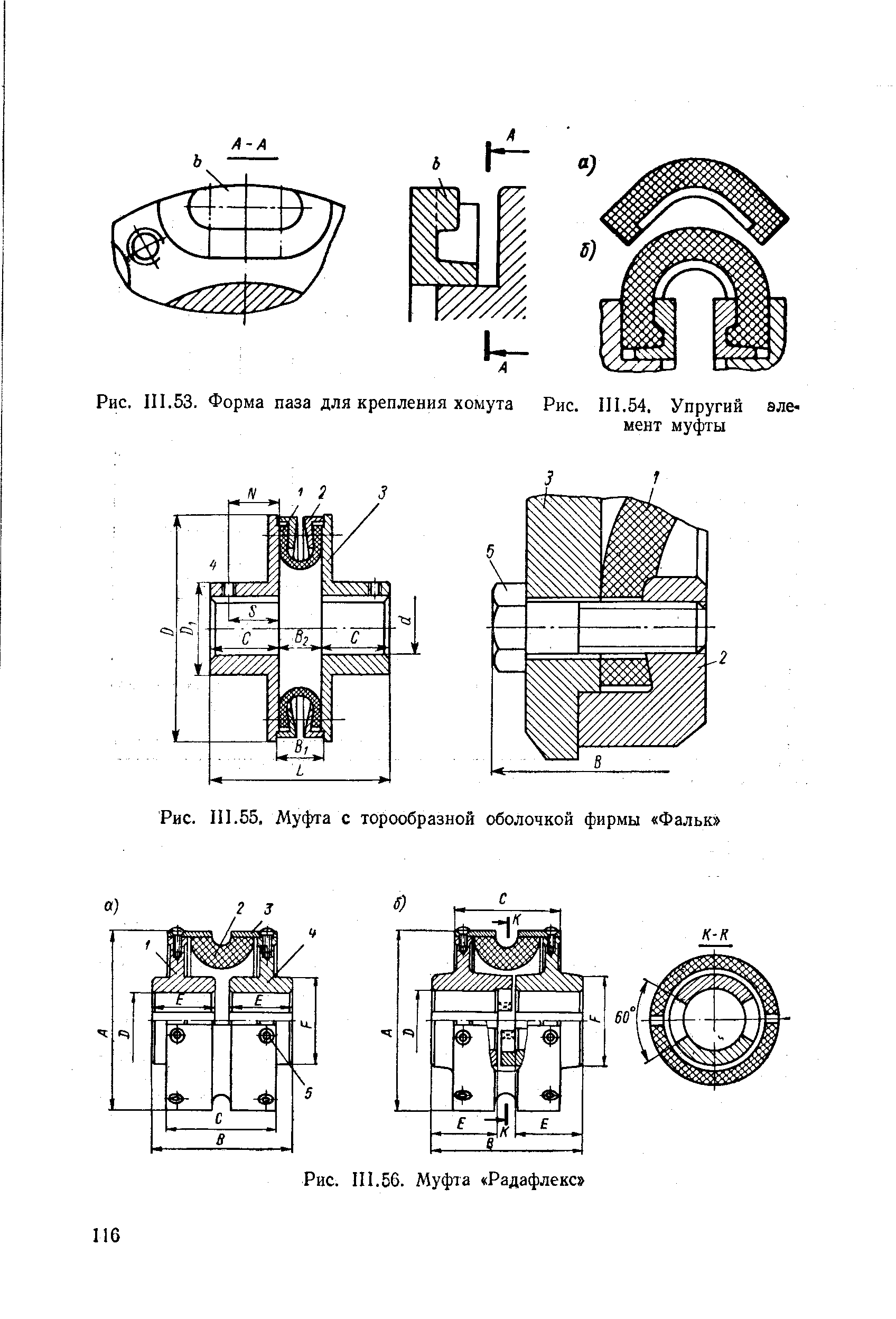 Рис. III.55, Муфта с торообразной оболочкой фирмы Фальк 
