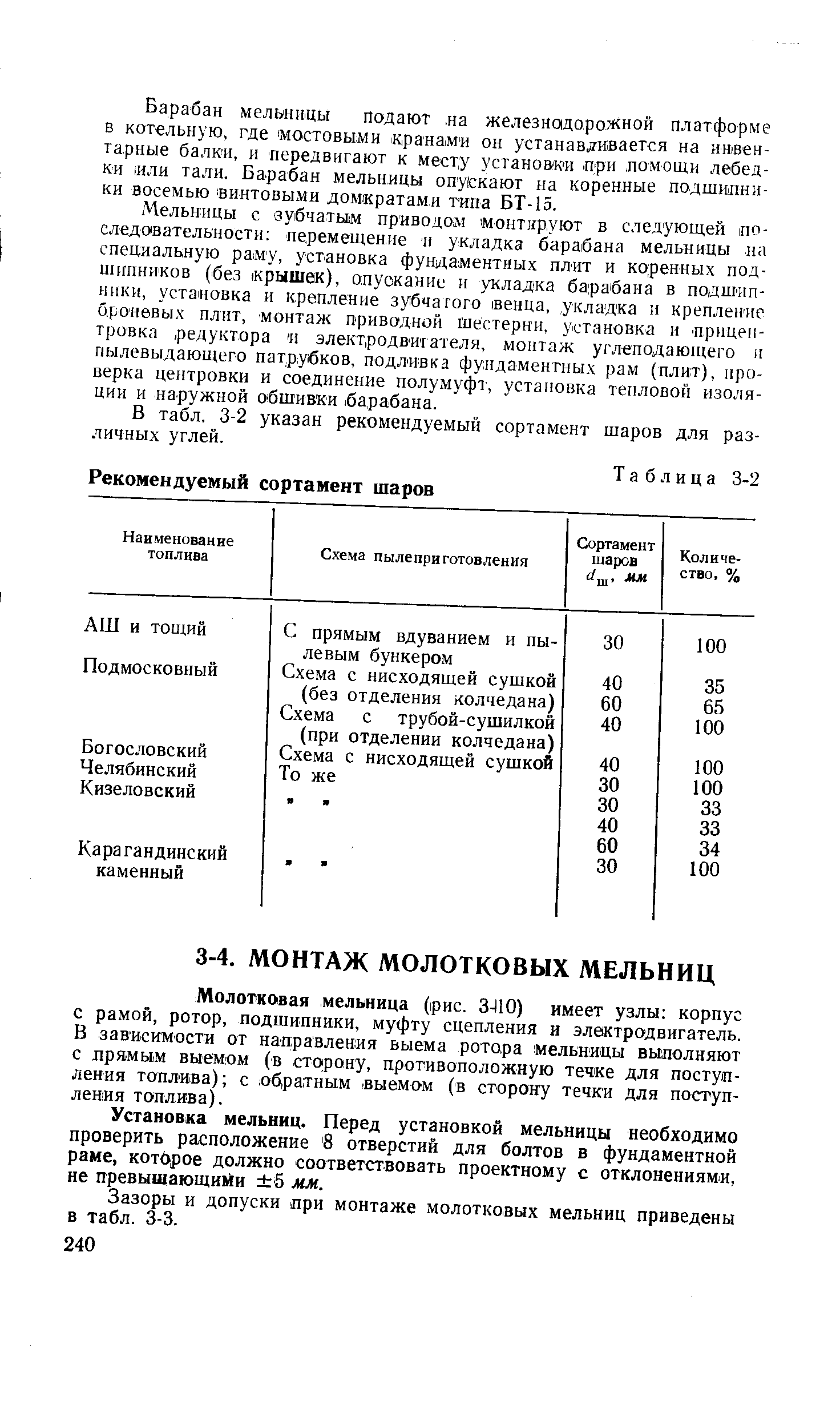 Молотковая мельница (рис. 3-110) имеет узлы корпус с рамой, ротор, подшипники, муфту сцепления и электродвигатель. В зависи-м-ости от направления выема ротора мельницы выполняют с прямым выемом (в сторону, противоположную течке для поступления топлива) с обратным выемом (в сторону течки для поступления топлива).
