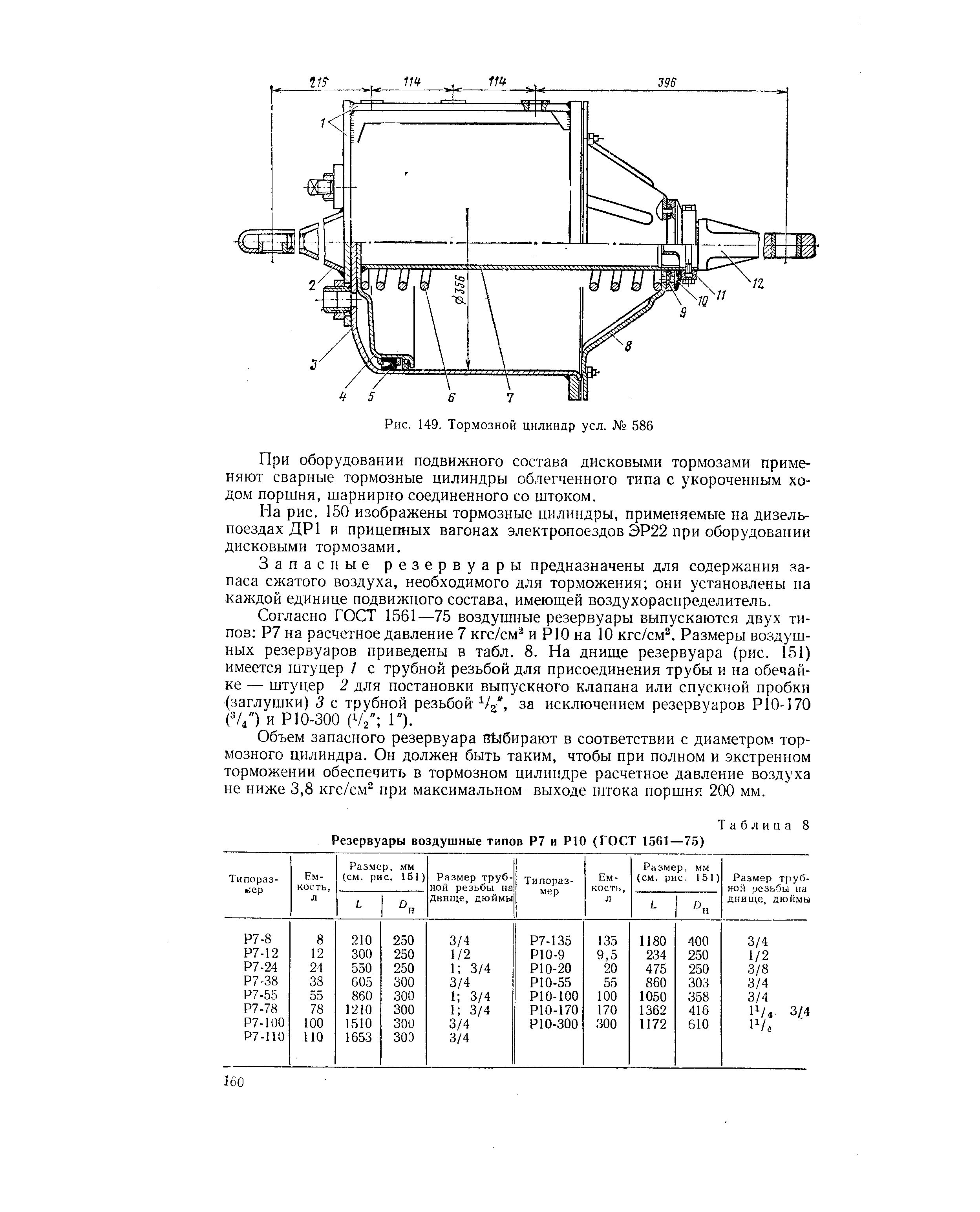 Чертёж запасного резервуара р7-78