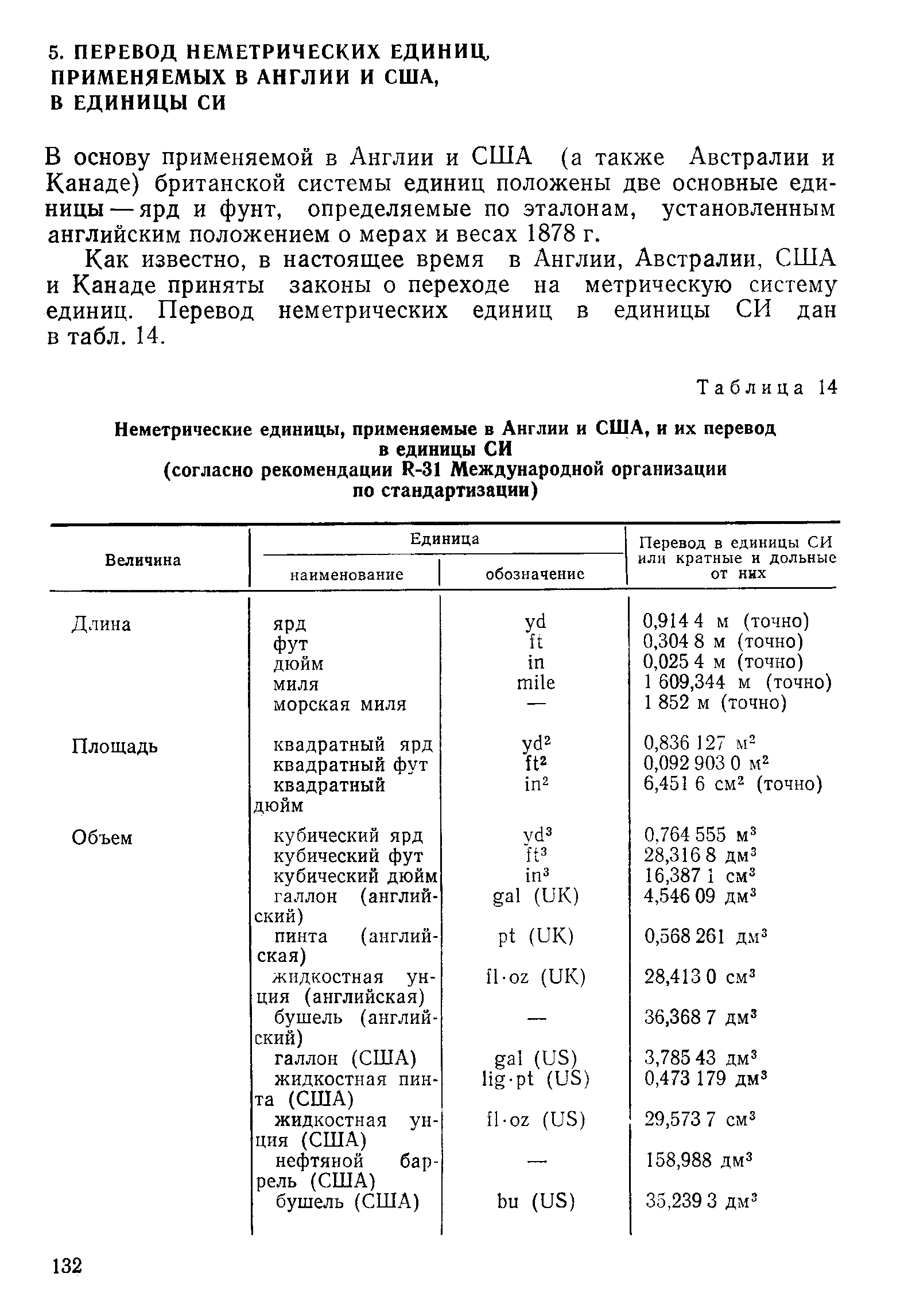 В основу применяемой в Англии и США (а также Австралии и Канаде) британской системы единиц положены две основные единицы—ярд и фунт, определяемые по эталонам, установленным английским положением о мерах и весах 1878 г.
