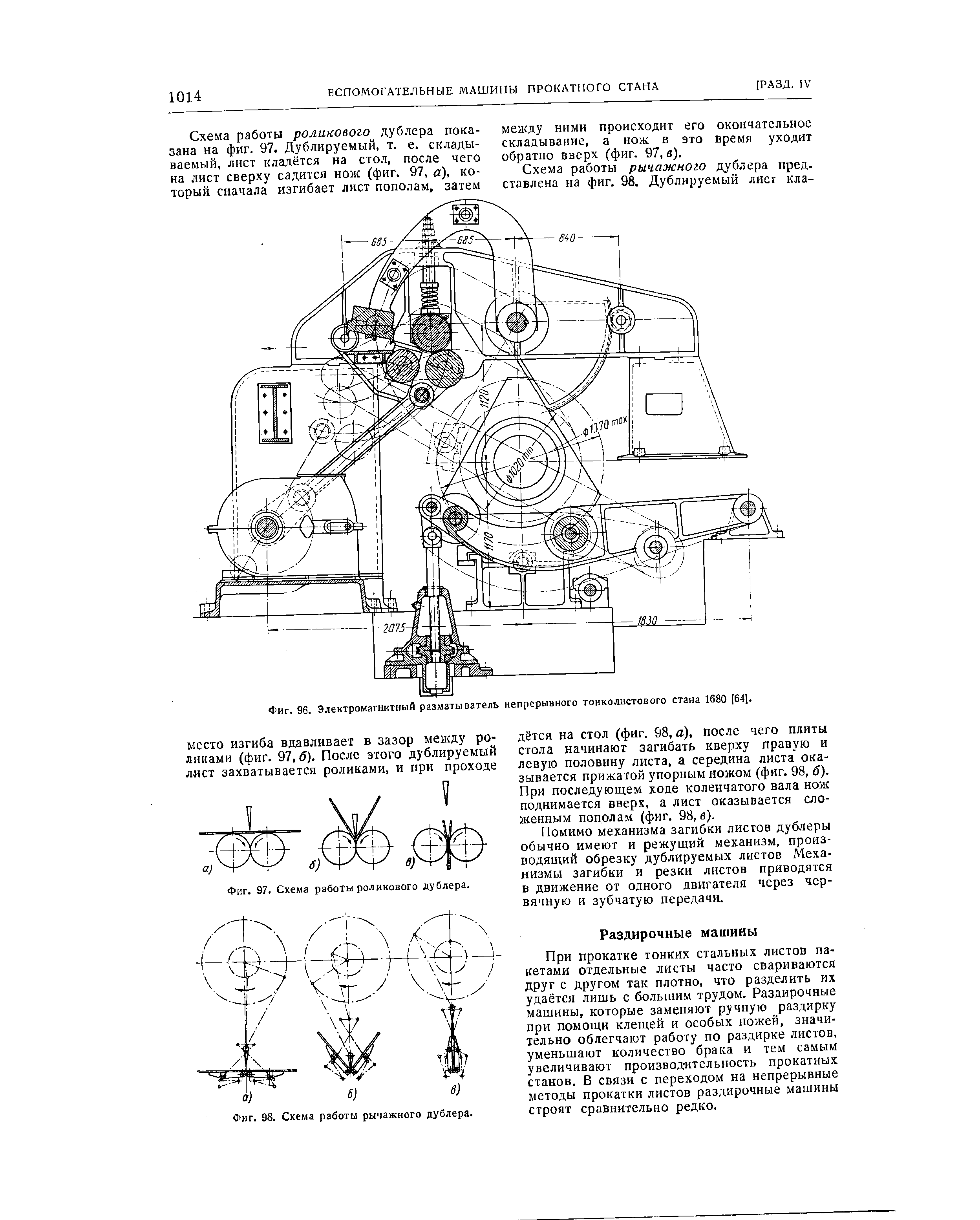 Фиг. 96. Электромагнитный разматыватель непрерывного тонколистового стана 1680 [64].
