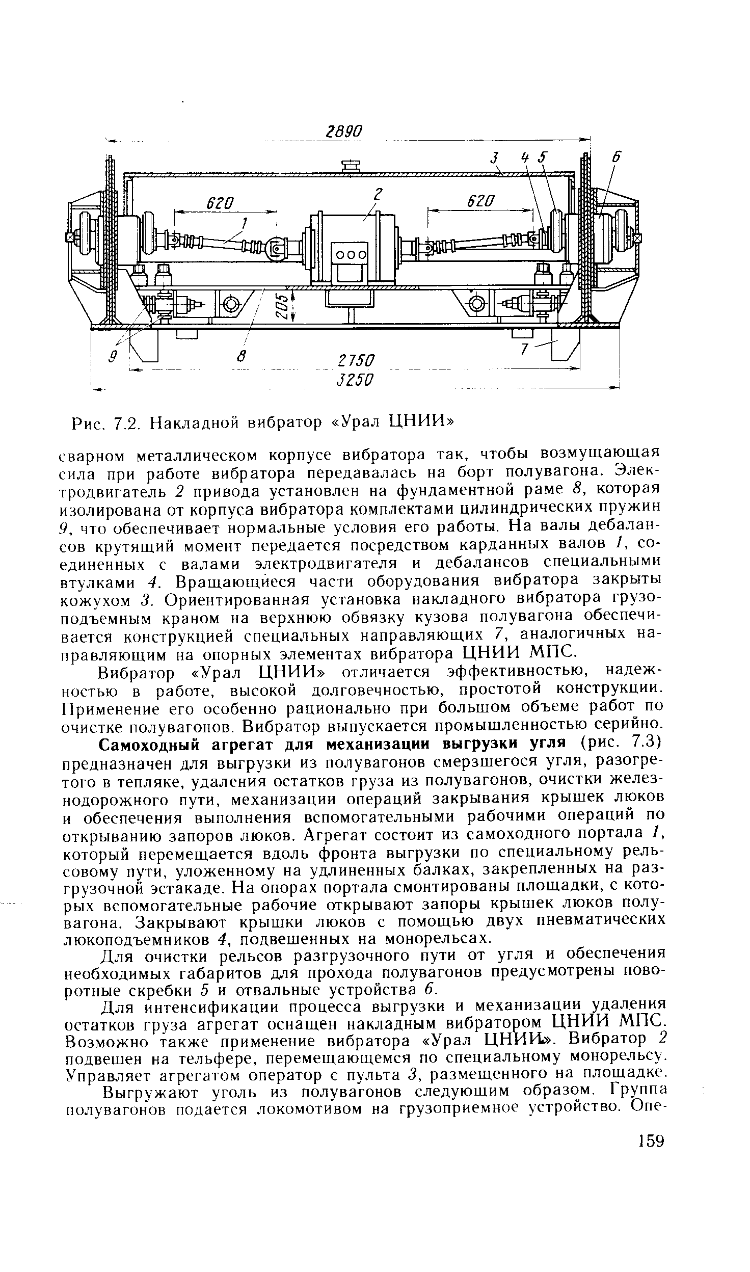 Рис. 7.2. <a href="/info/290242">Накладной вибратор</a> Урал ЦНИИ 
