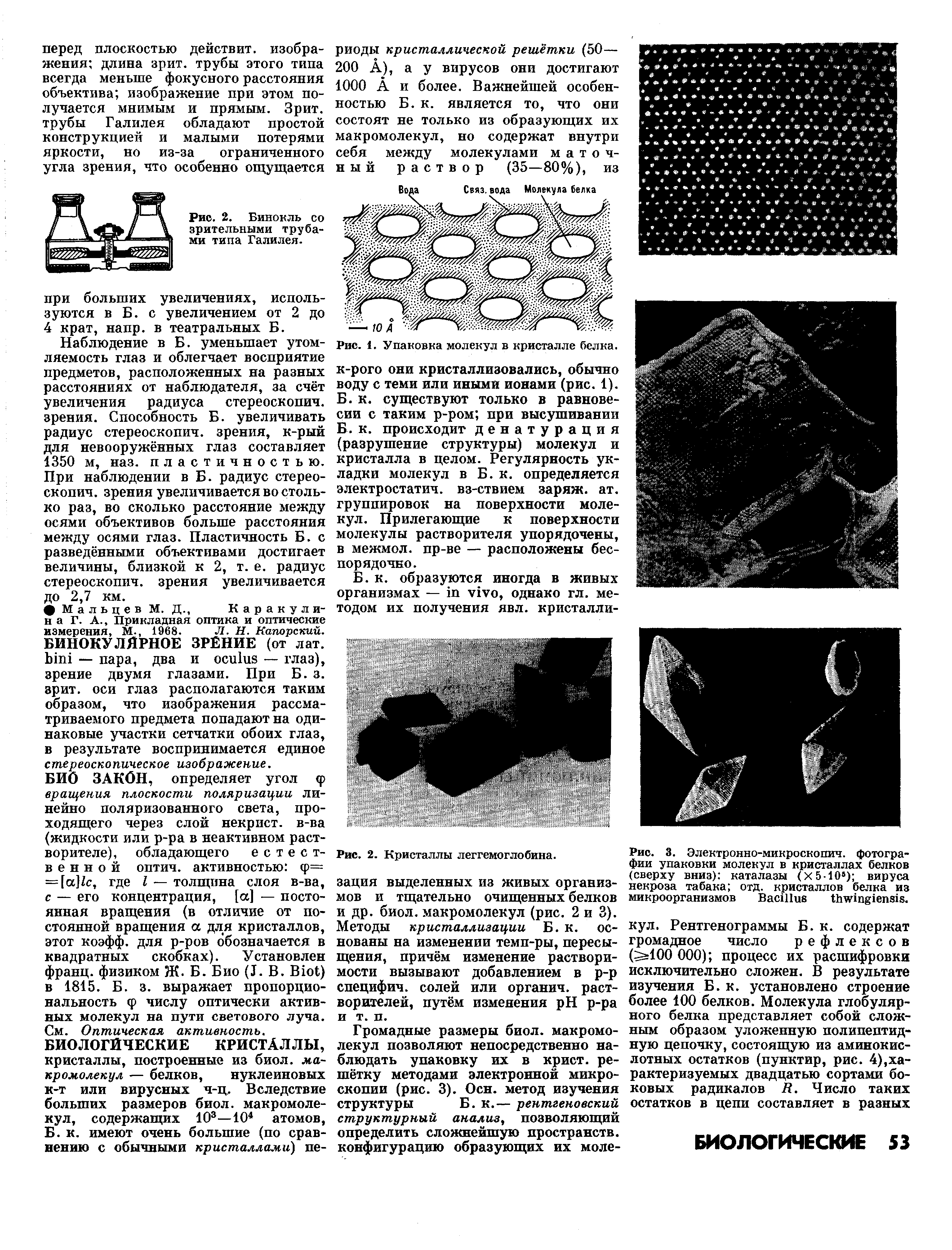 Рис. 2. Бинокль со <a href="/info/14685">зрительными трубами</a> типа Галилея.
